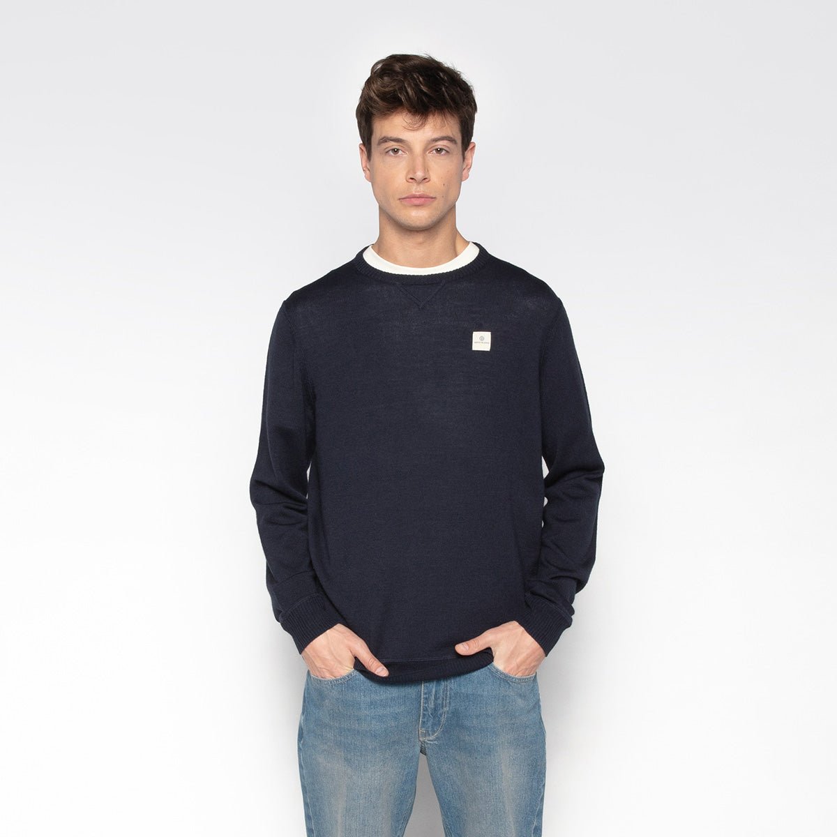 High-neck sweater SERGE BLANCO Blue