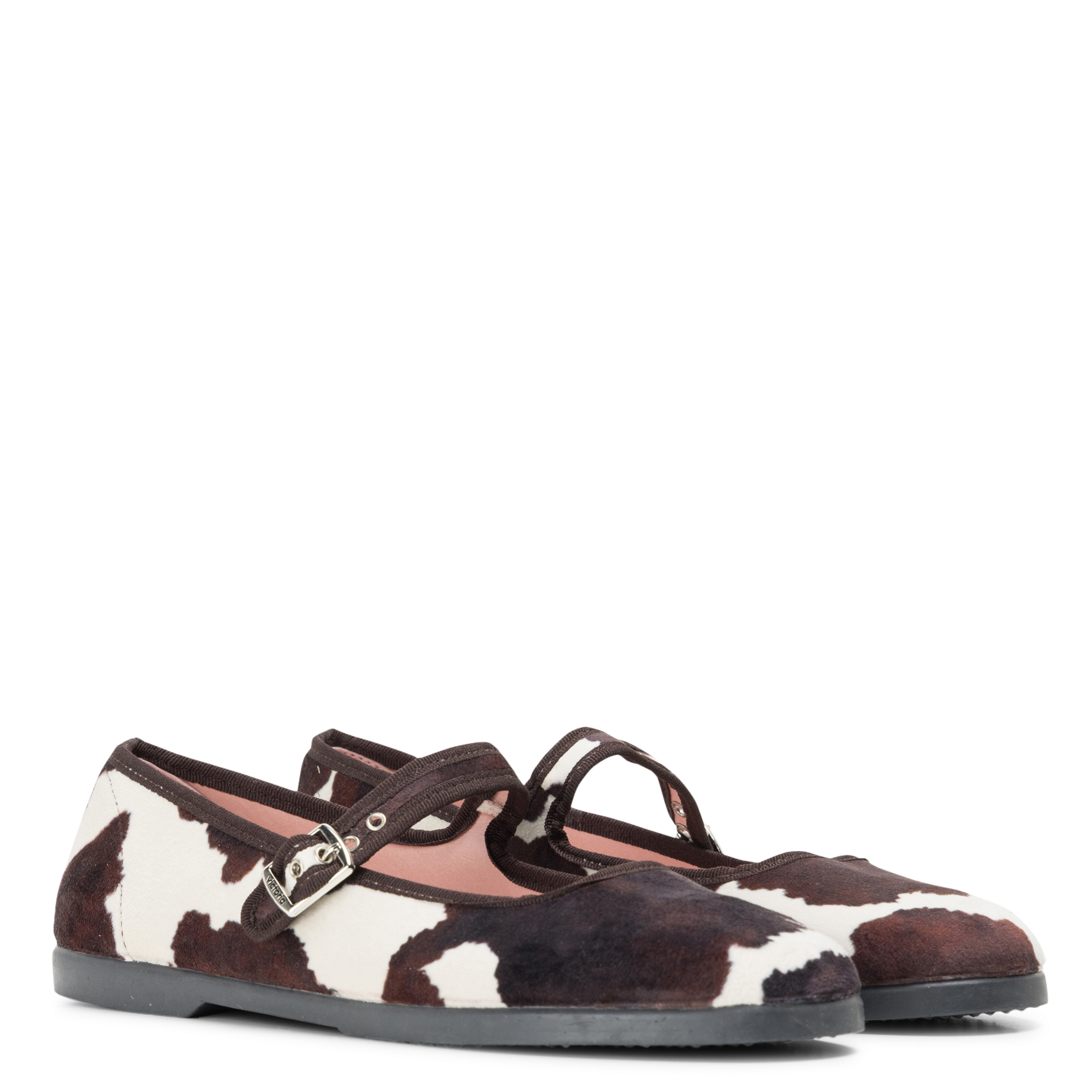 Printed ballet pumps VICTORIA White