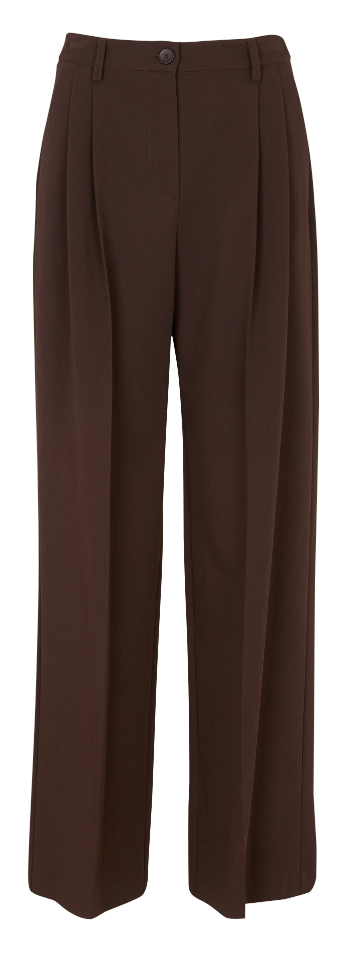 Pantalon large taille haute  IMPERIAL Marron