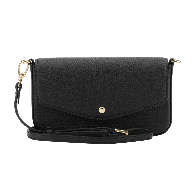 Club | Black clutch bag POURCHET Black