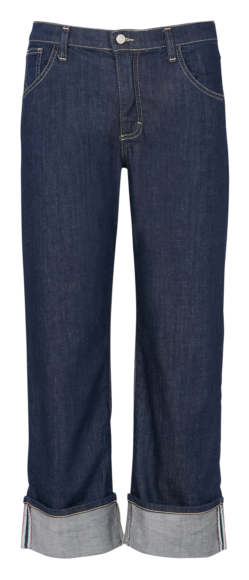 Jean droit en coton mélangé PLEASE Bleu