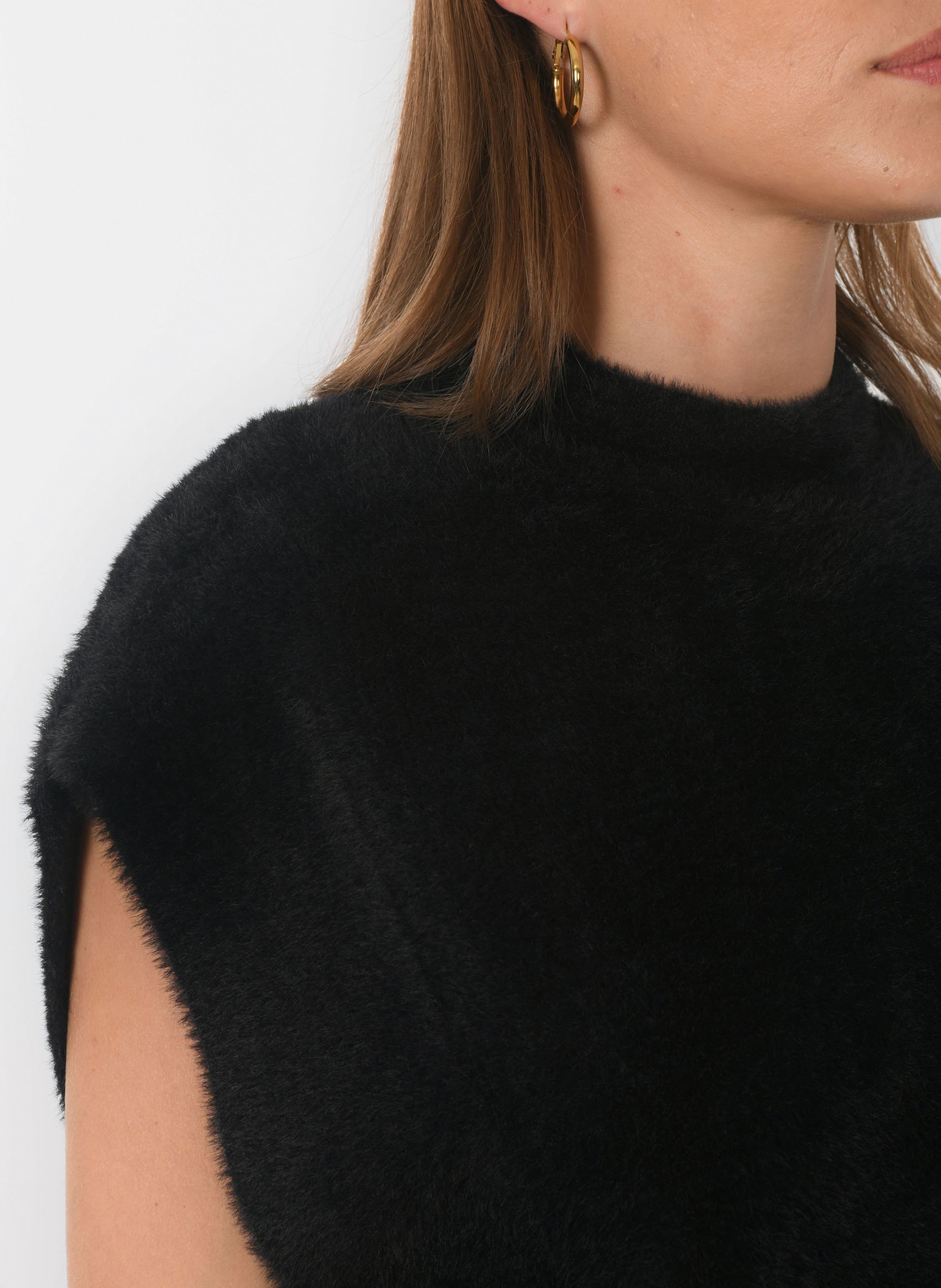 Oversize-Pullover mit Stehkragen KOOKAI Schwarz