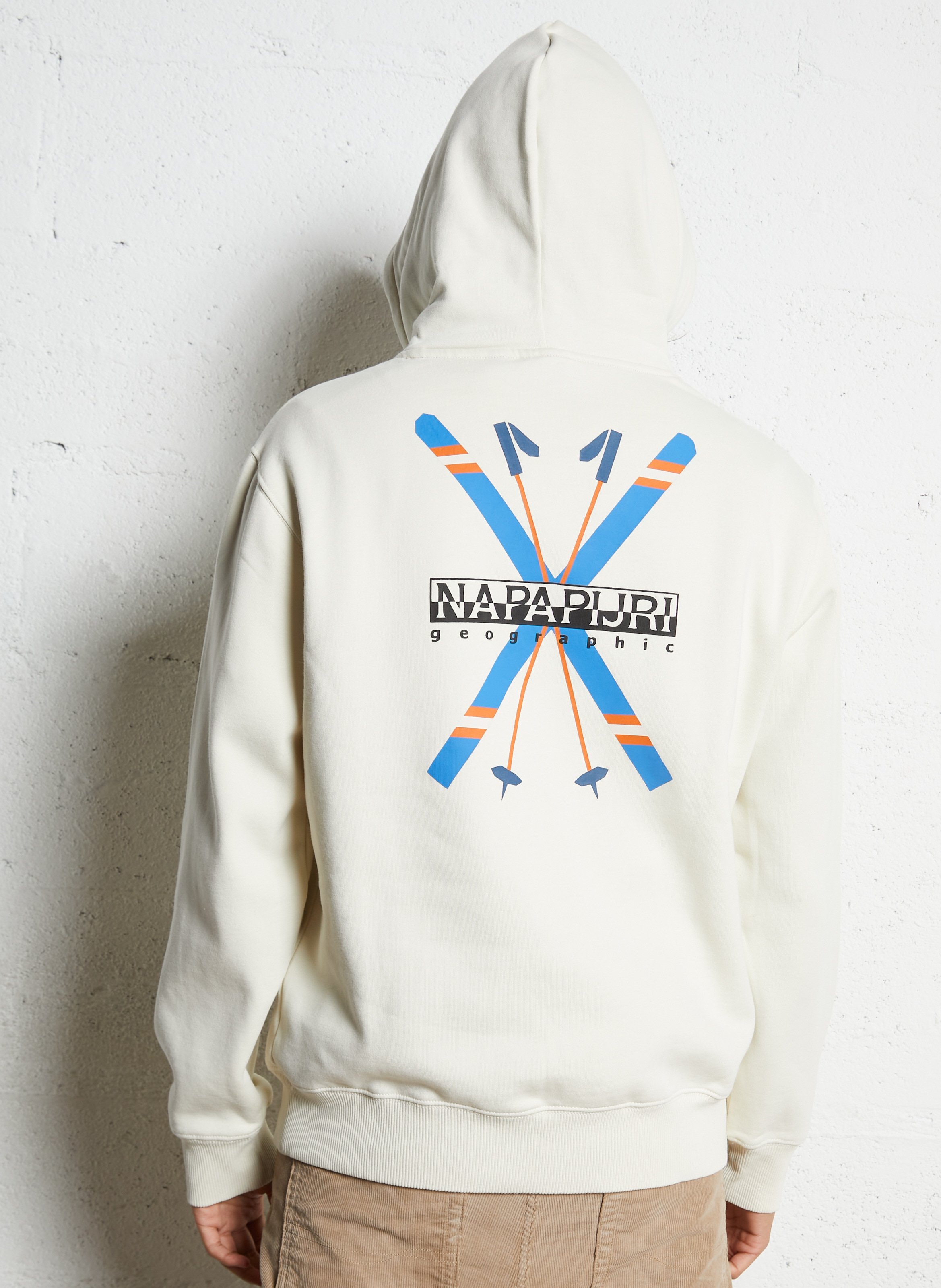 Sweat droit col rond en coton mélangé NAPAPIJRI Beige