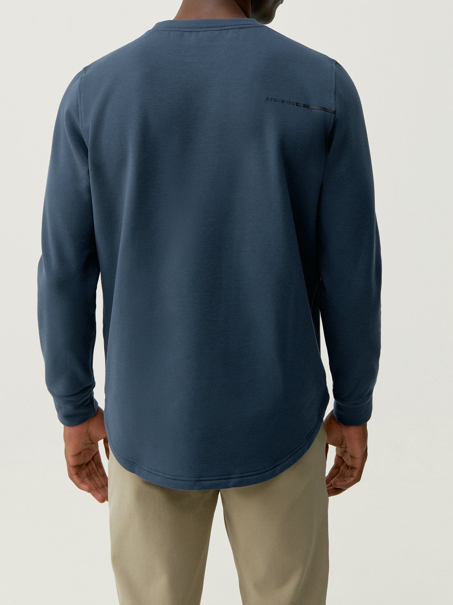 Hoodless sports sweatshirt performance ERIE BORN LIVING YOGA Blue