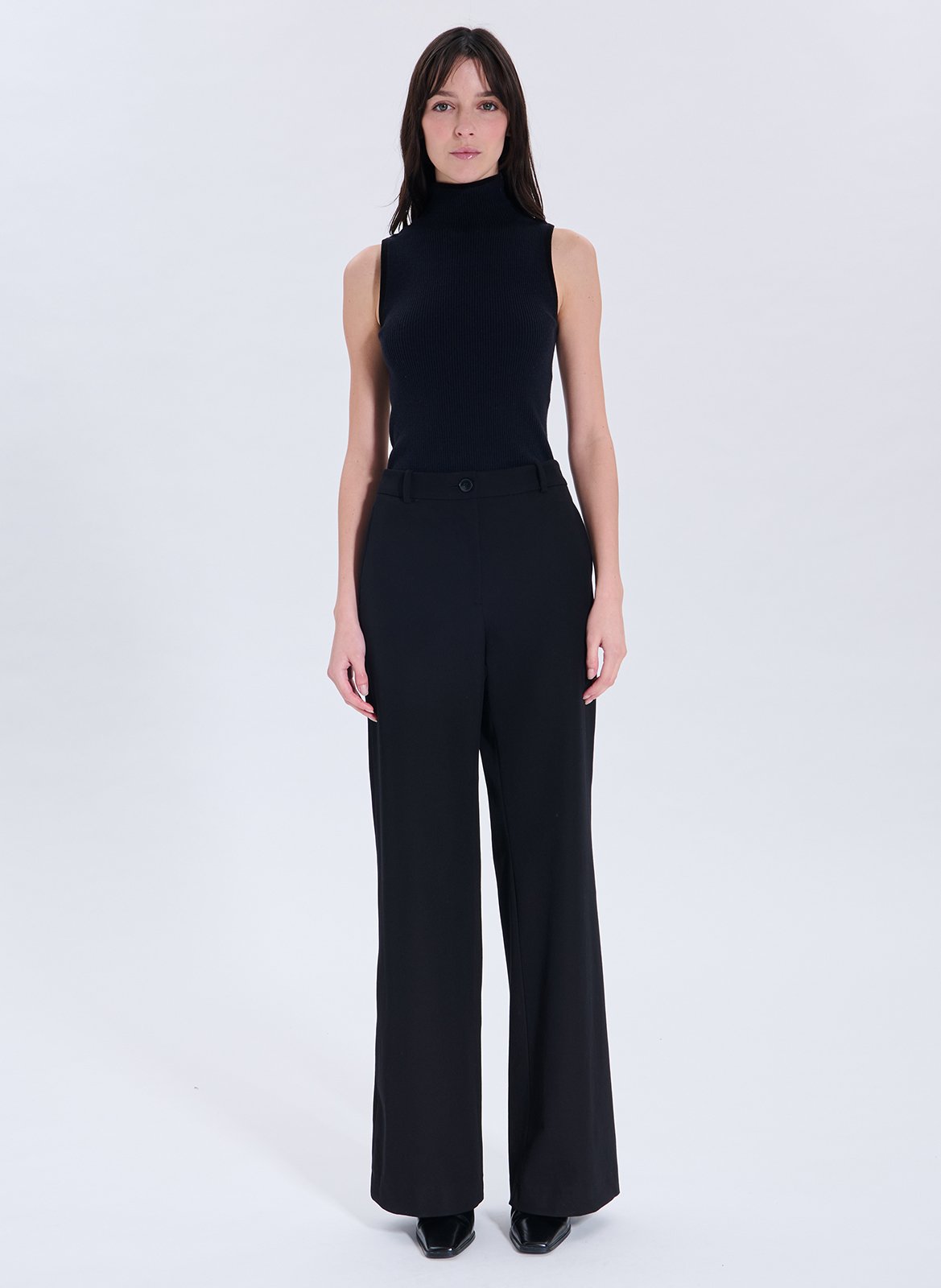 High-rise flared pants ZAPA Black