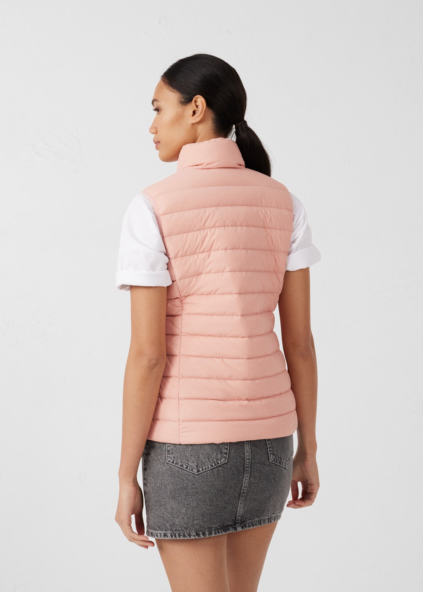 Stretch sleeveless down jacket Grenada JOTT Pink