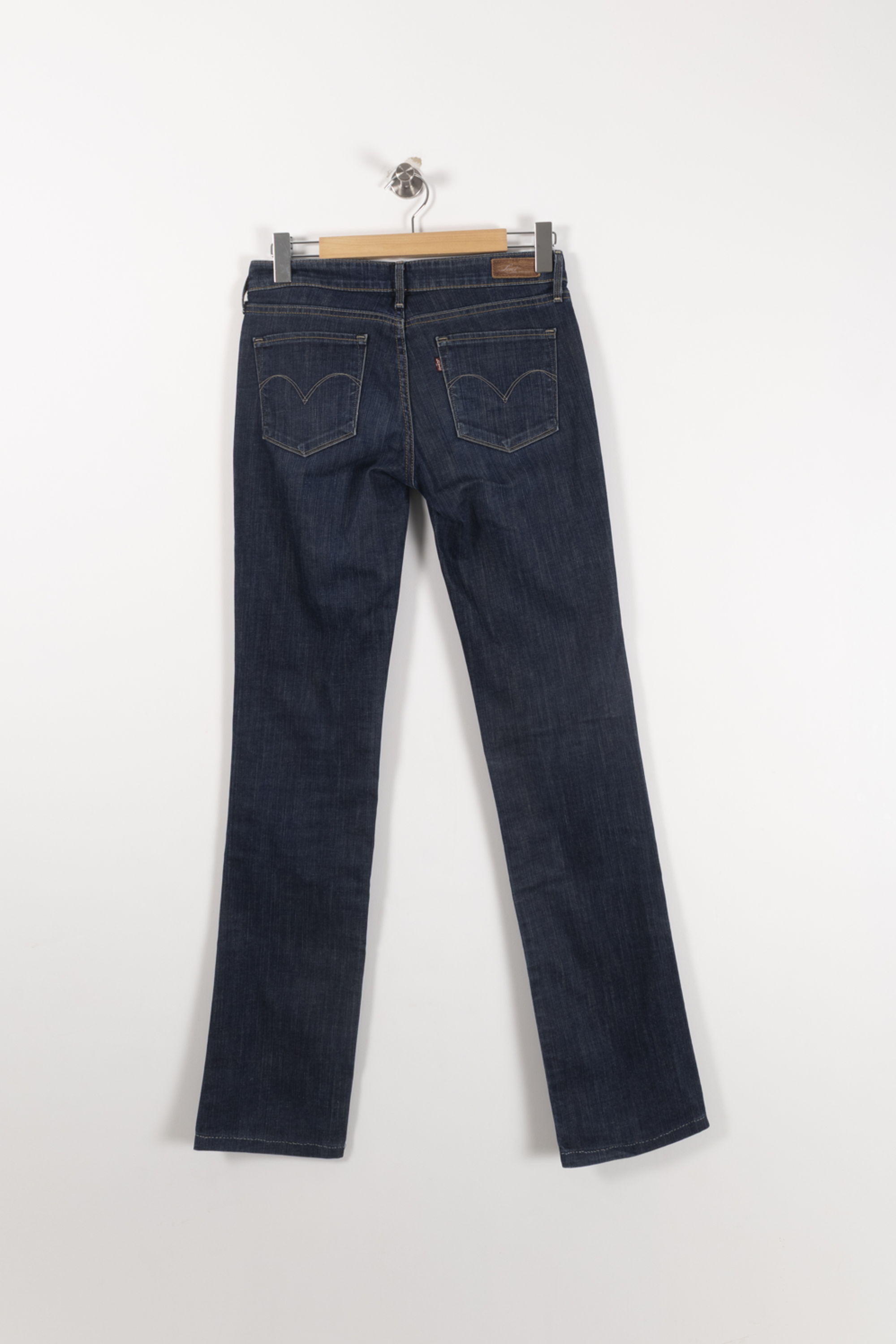 Cropped slim jeans with studs LEVI'S - Seconde main Blue