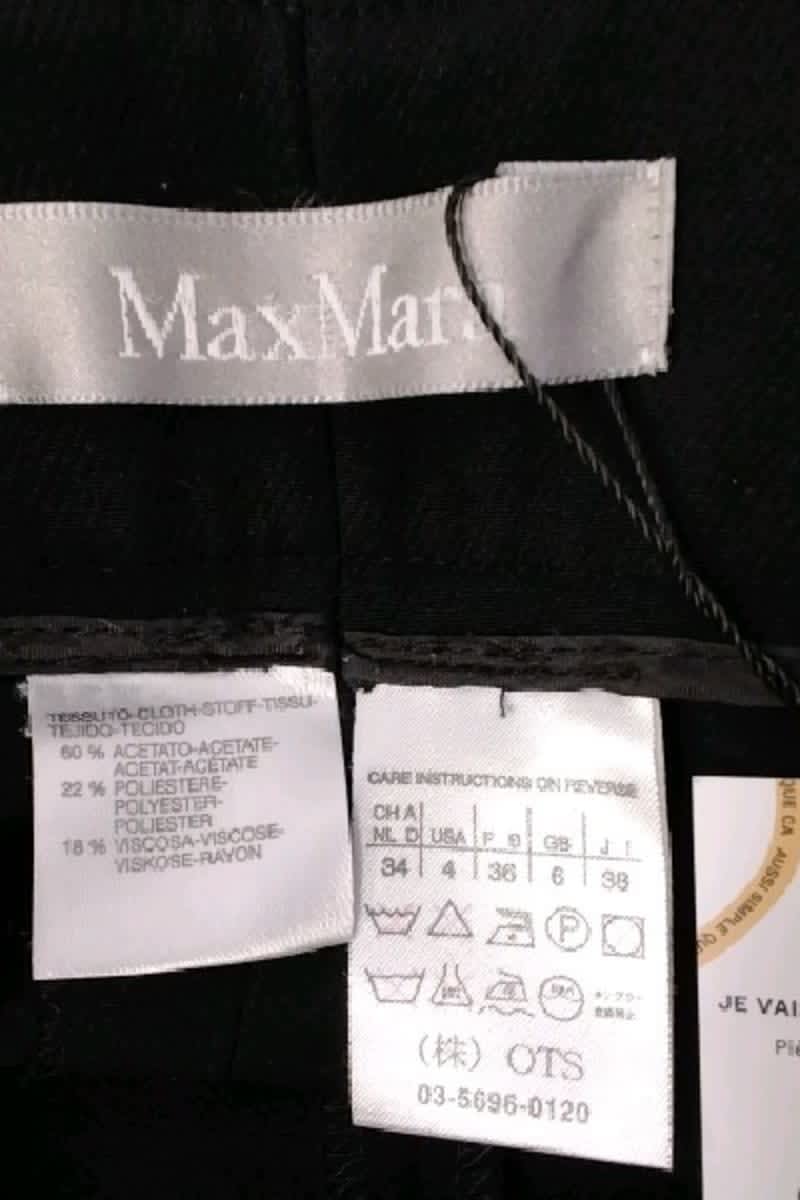 Carrot trousers MAX MARA - Seconde Main Black