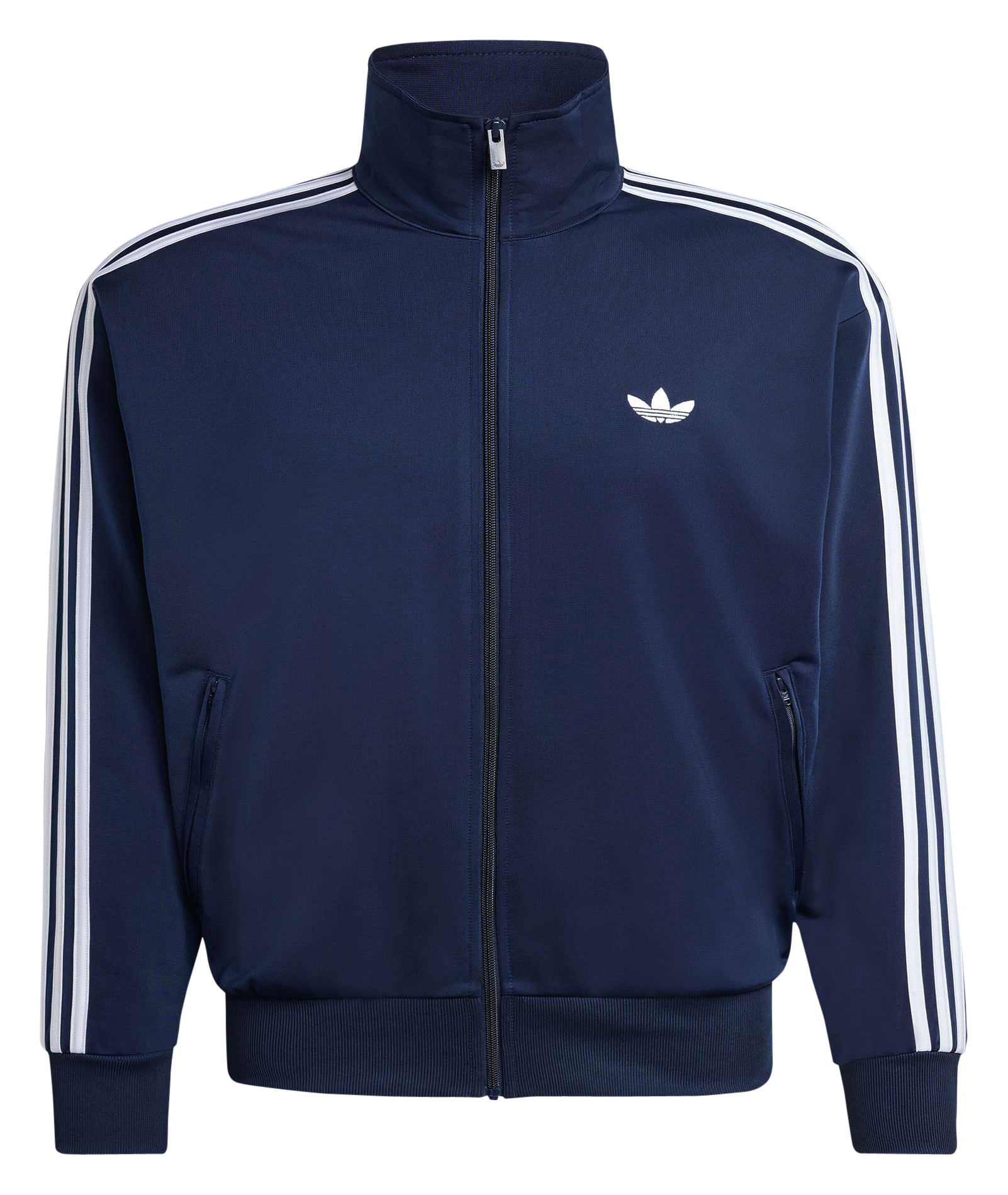 Ritssluiting jas met opstaande kraag en logo ADIDAS Blauw