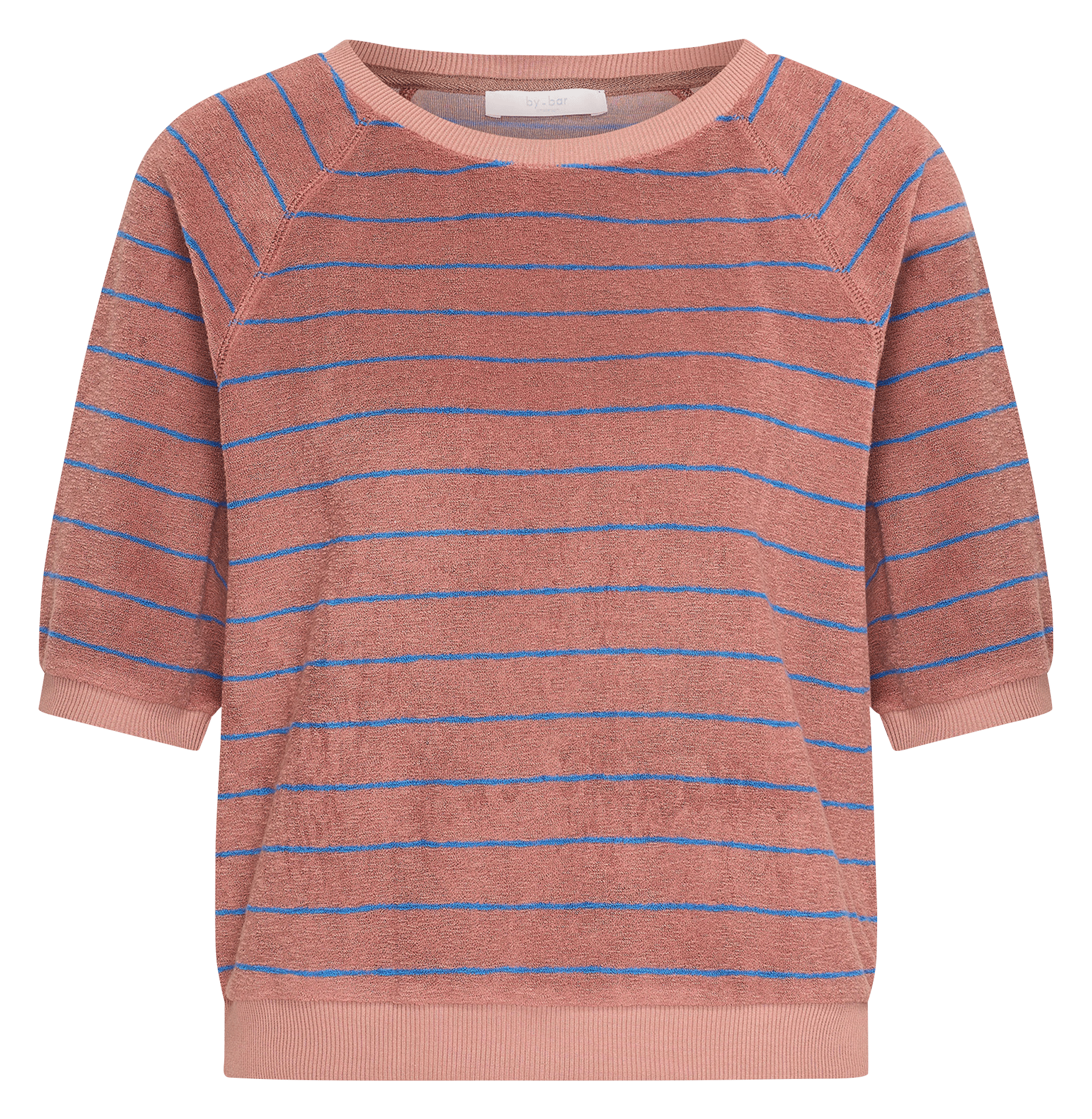 T-shirt met ronde hals - biologische katoenblend BY BAR Roze