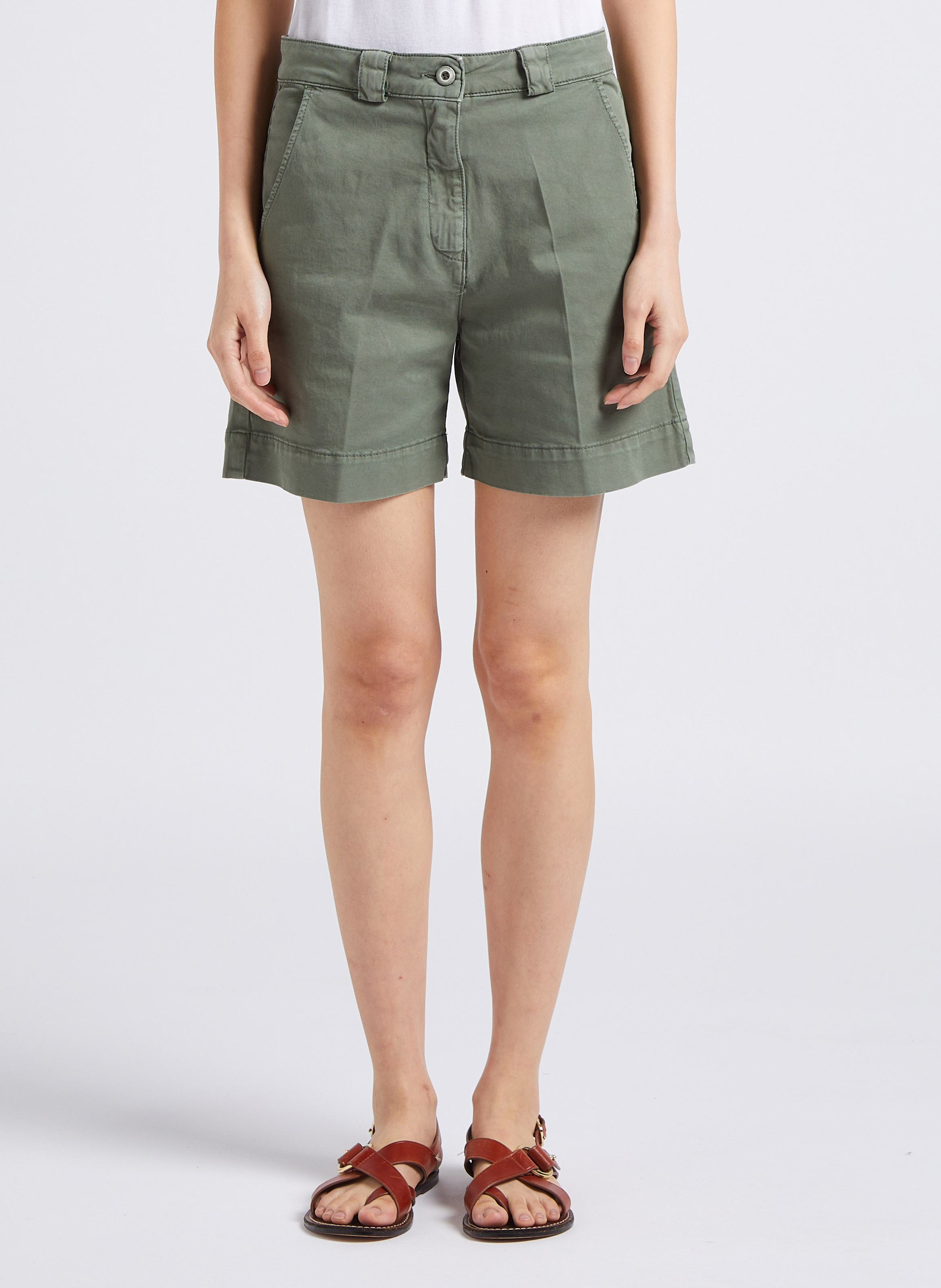 Short large en coton mélangé ACQUAVERDE