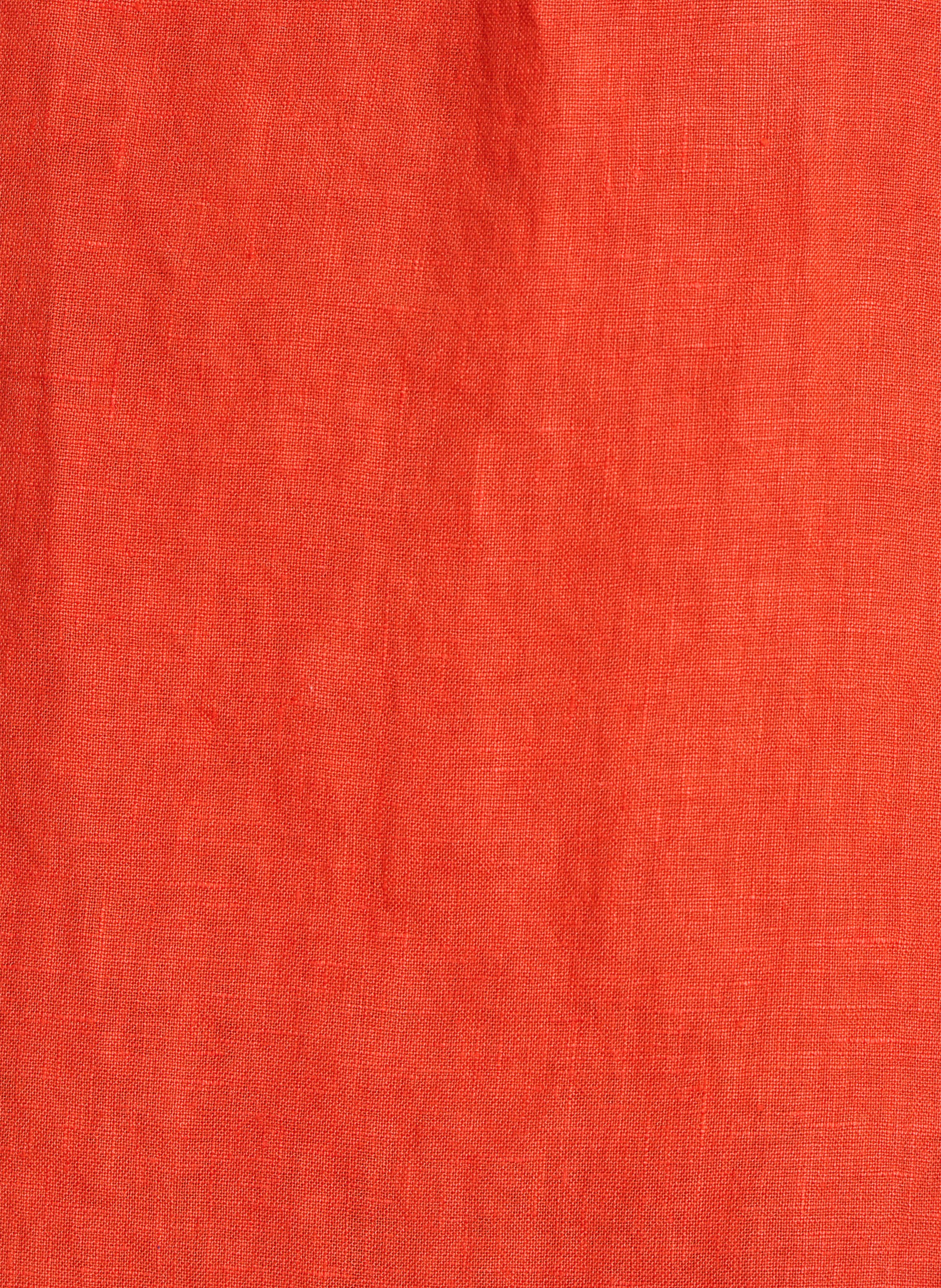 Robe courte col V en lin LA FEE MARABOUTEE Rose