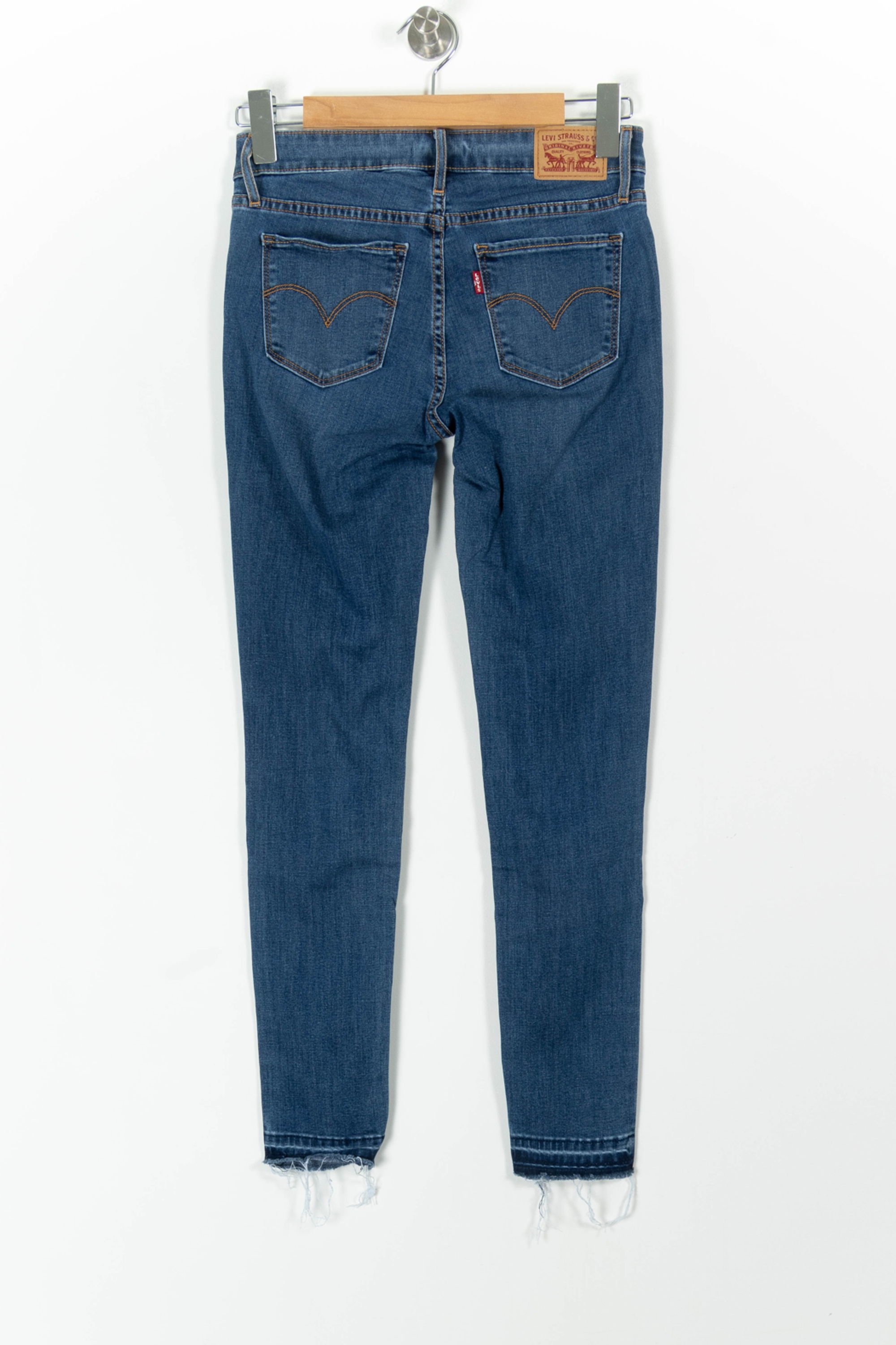 Cropped slim jeans with studs LEVI'S - Seconde main Blue