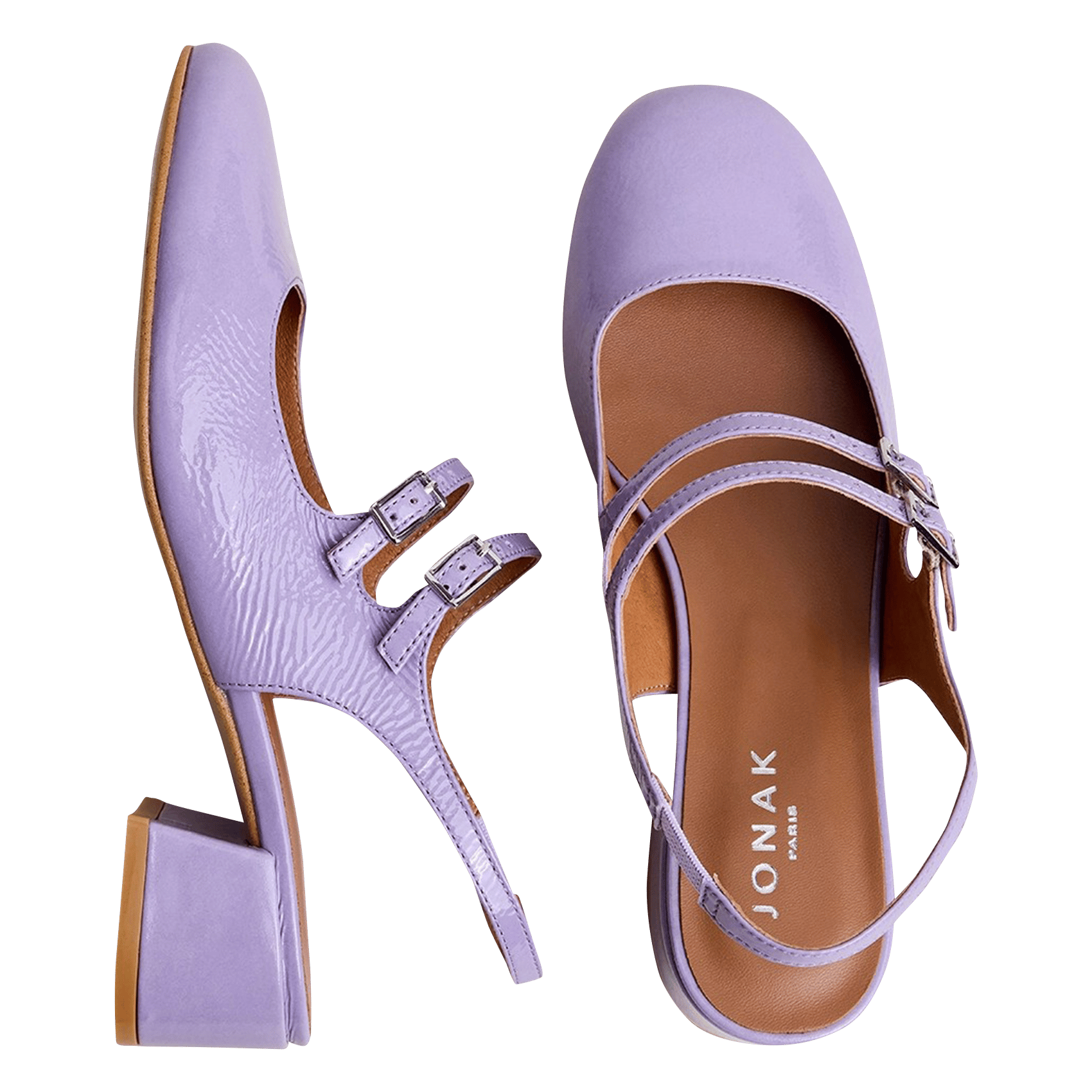 Babies en cuir JONAK Violet