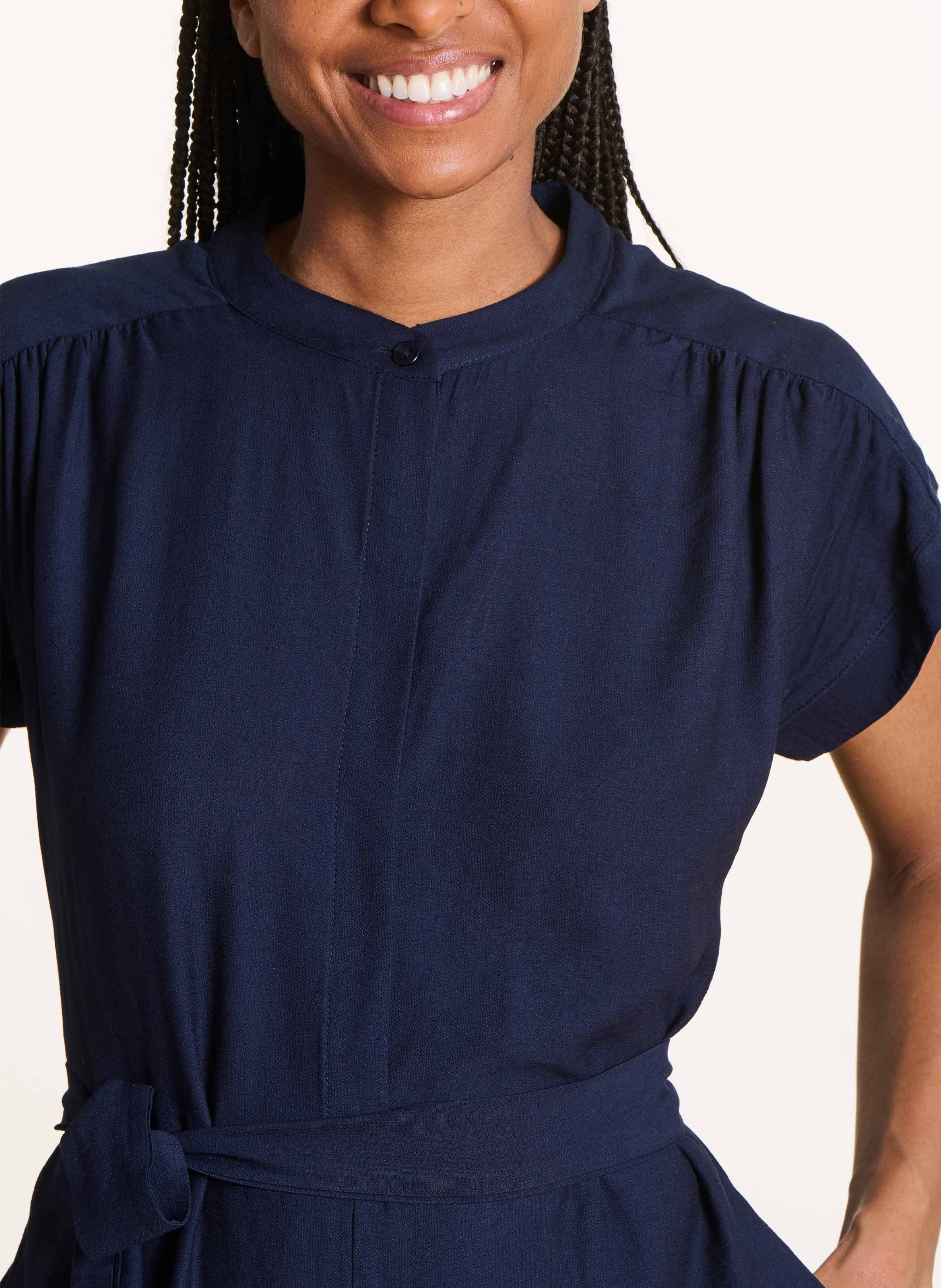 Combinaison droite col rond LA FEE MARABOUTEE Bleu