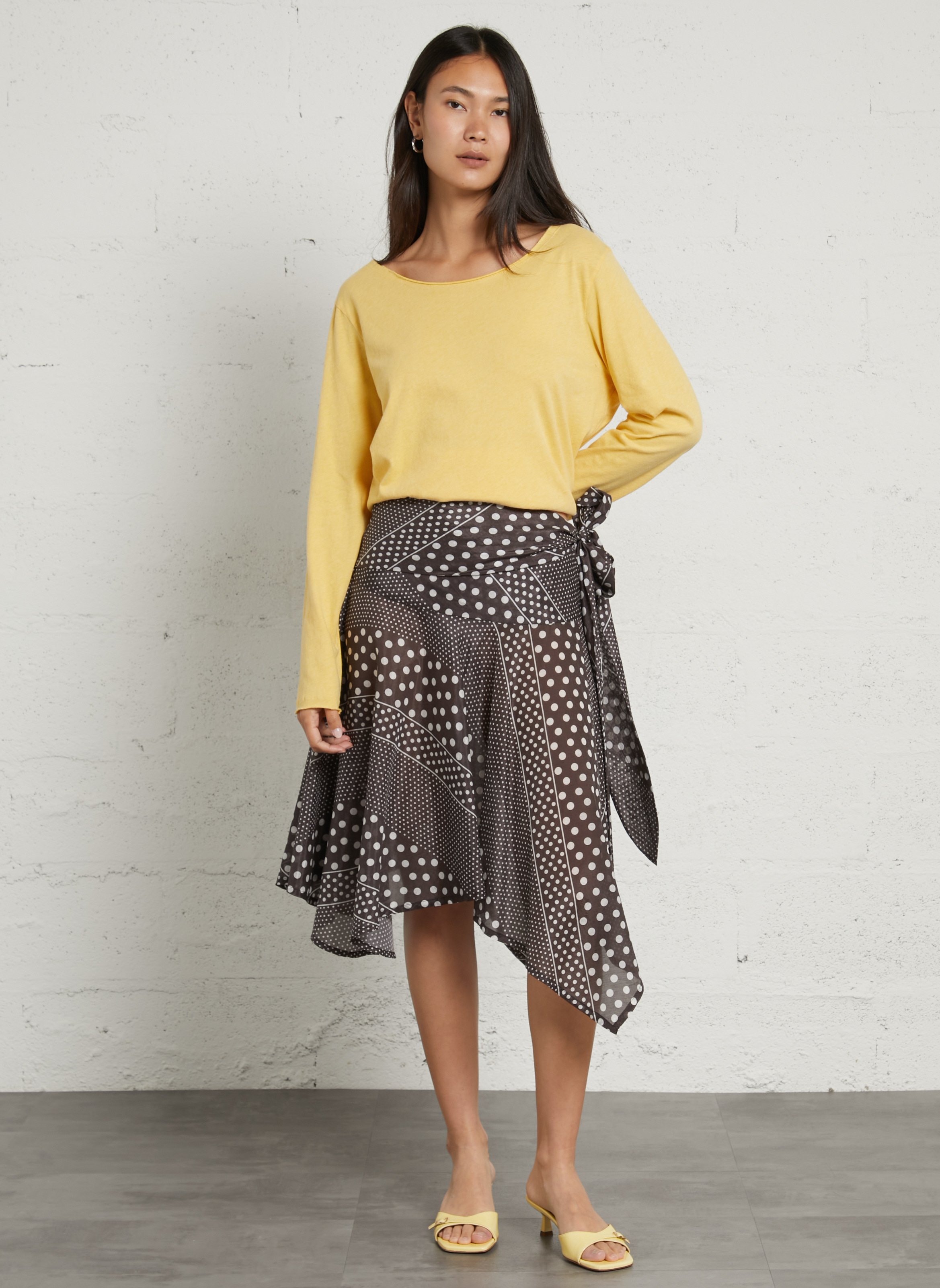 Leather mules BOBBIES Yellow