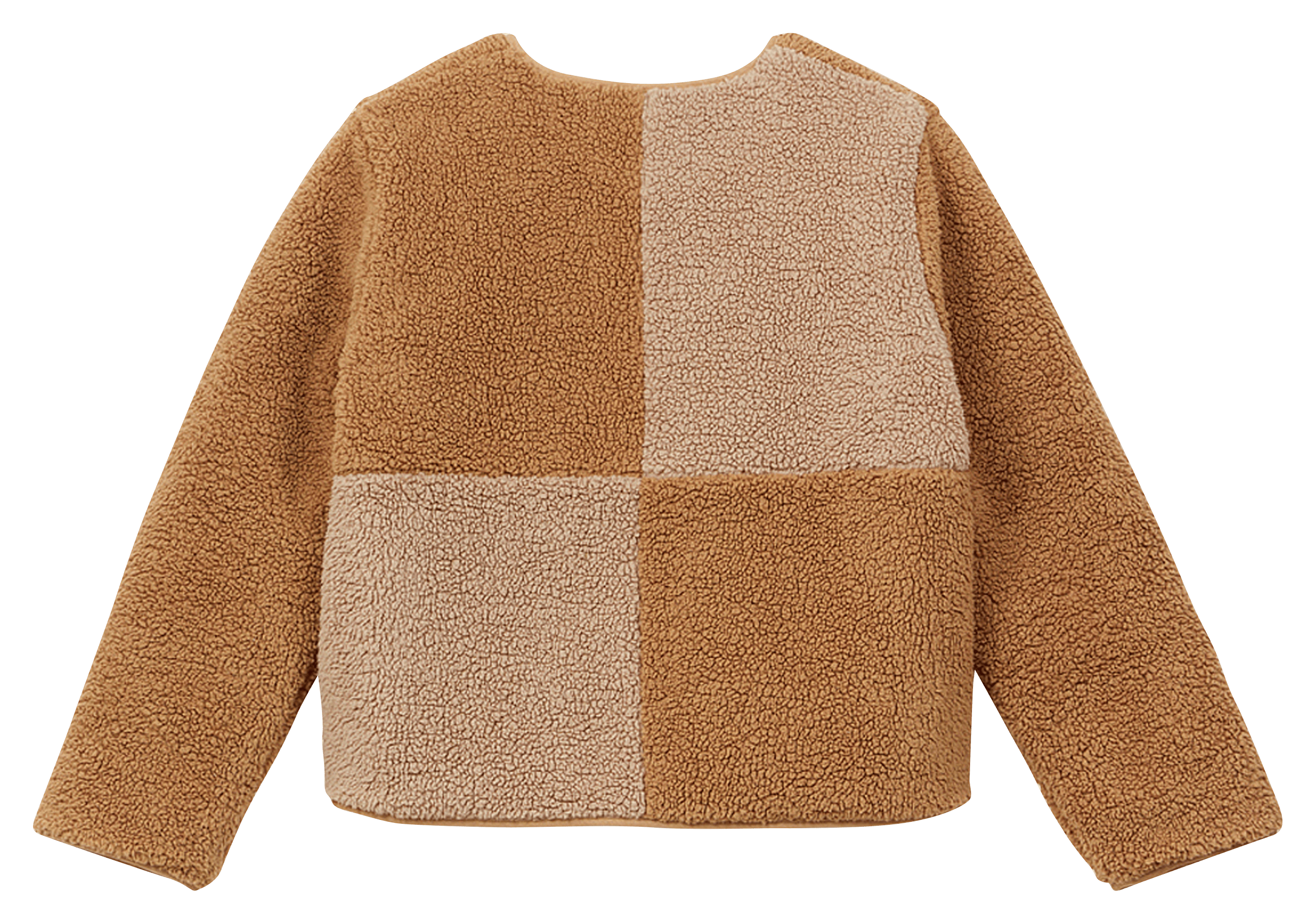 Veste droite col rond boutonnée A.P Marron