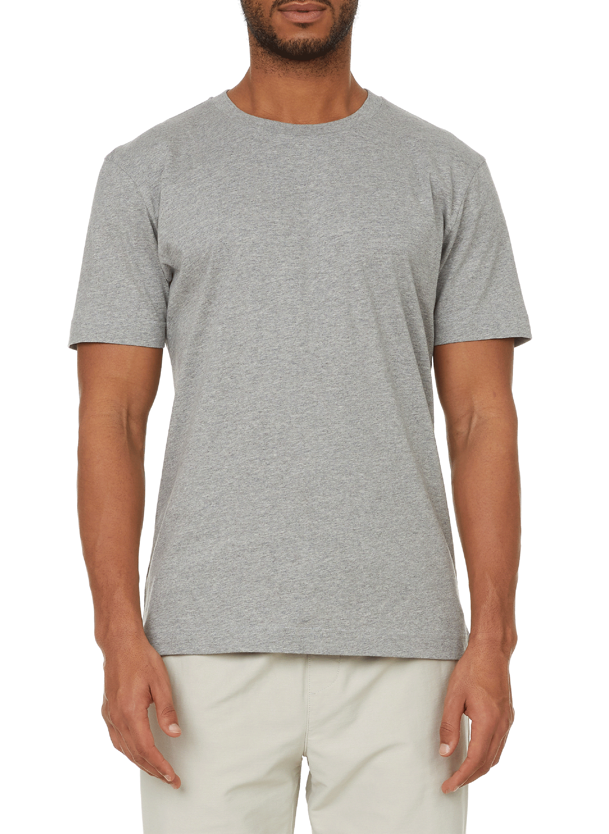 Round neck t-shirt in organic cotton jeff-o. AU PRINTEMPS PARIS Silver