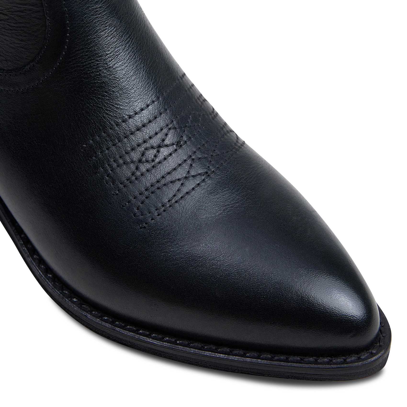 Stiefeletten aus genarbtem Leder JONAK Schwarz
