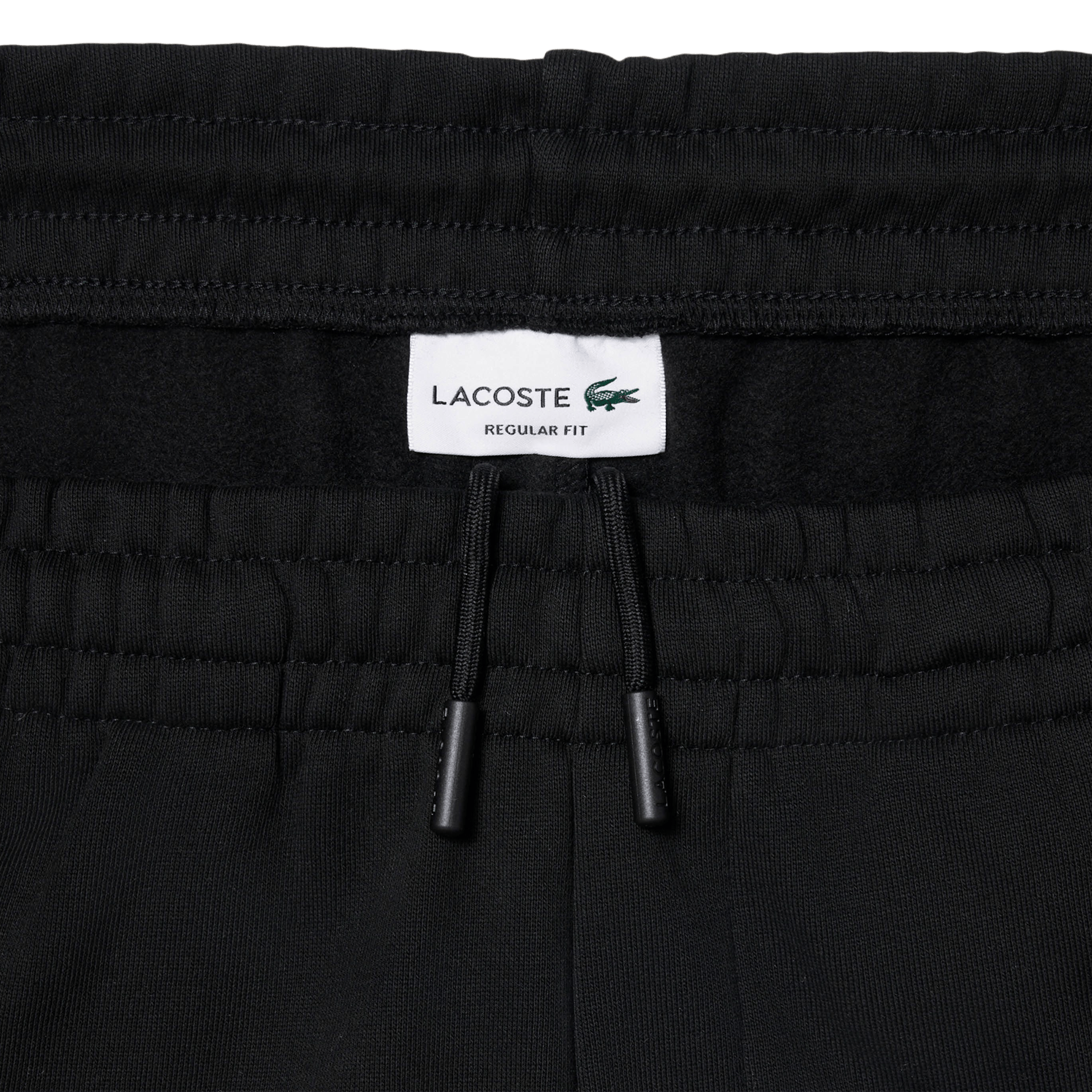 Short droit en coton mélangé LACOSTE Schwarz