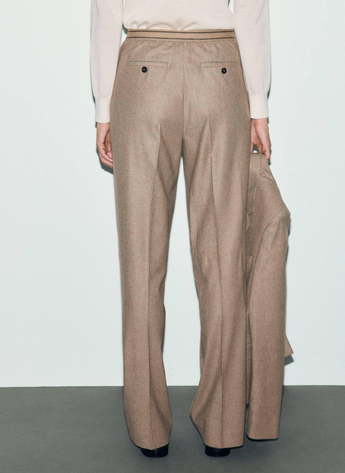 Gerade geschnittene einfarbige Anzughose GERARD DAREL Beige
