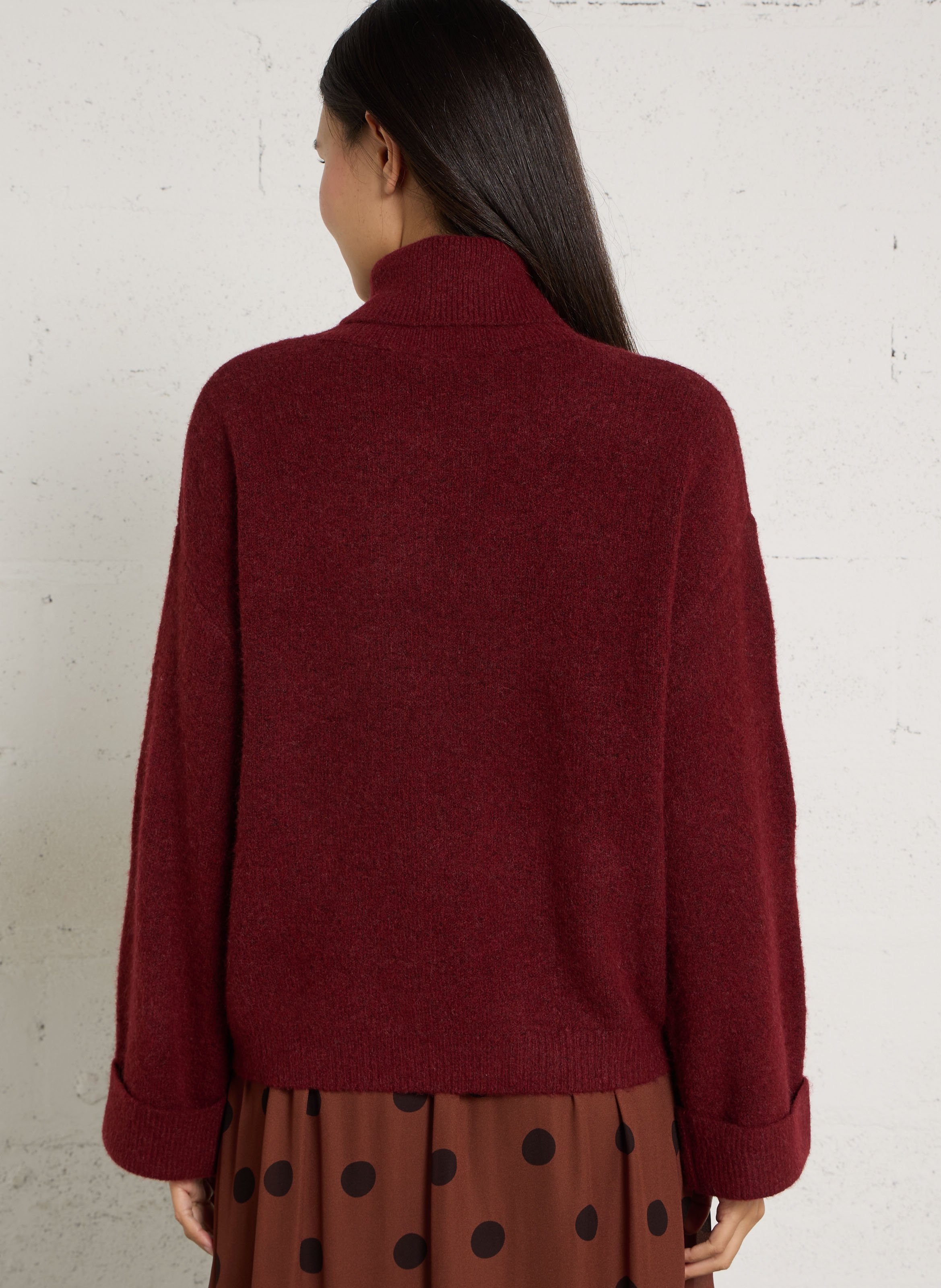 Pull ample col roulé  SEE U SOON Violet