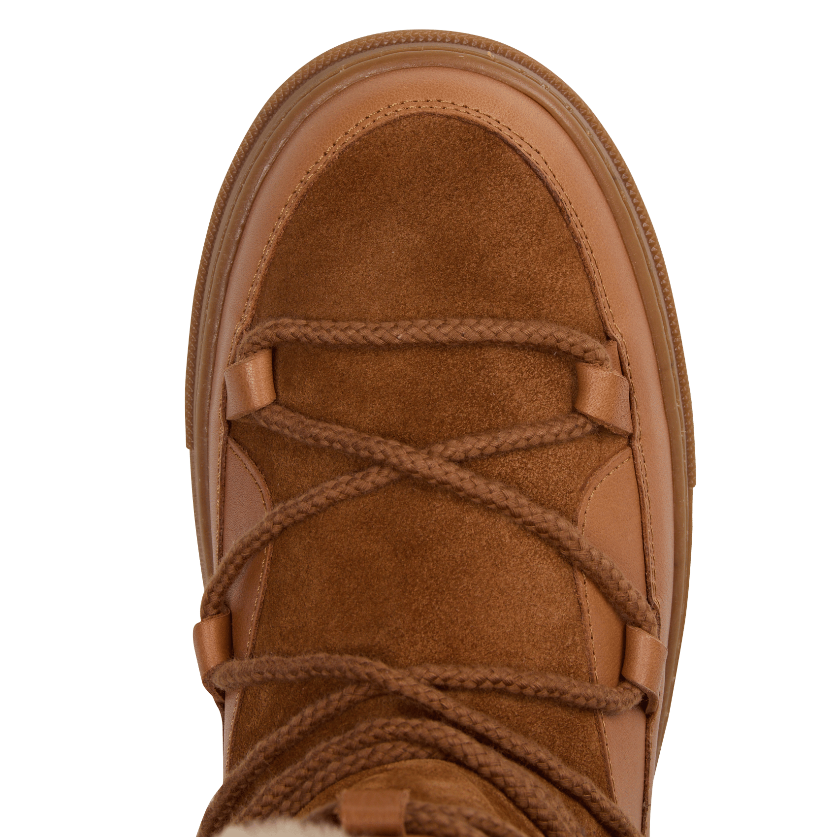 MARAWILA-Smooth leather lace-up ankle boots MELLOW YELLOW Brown