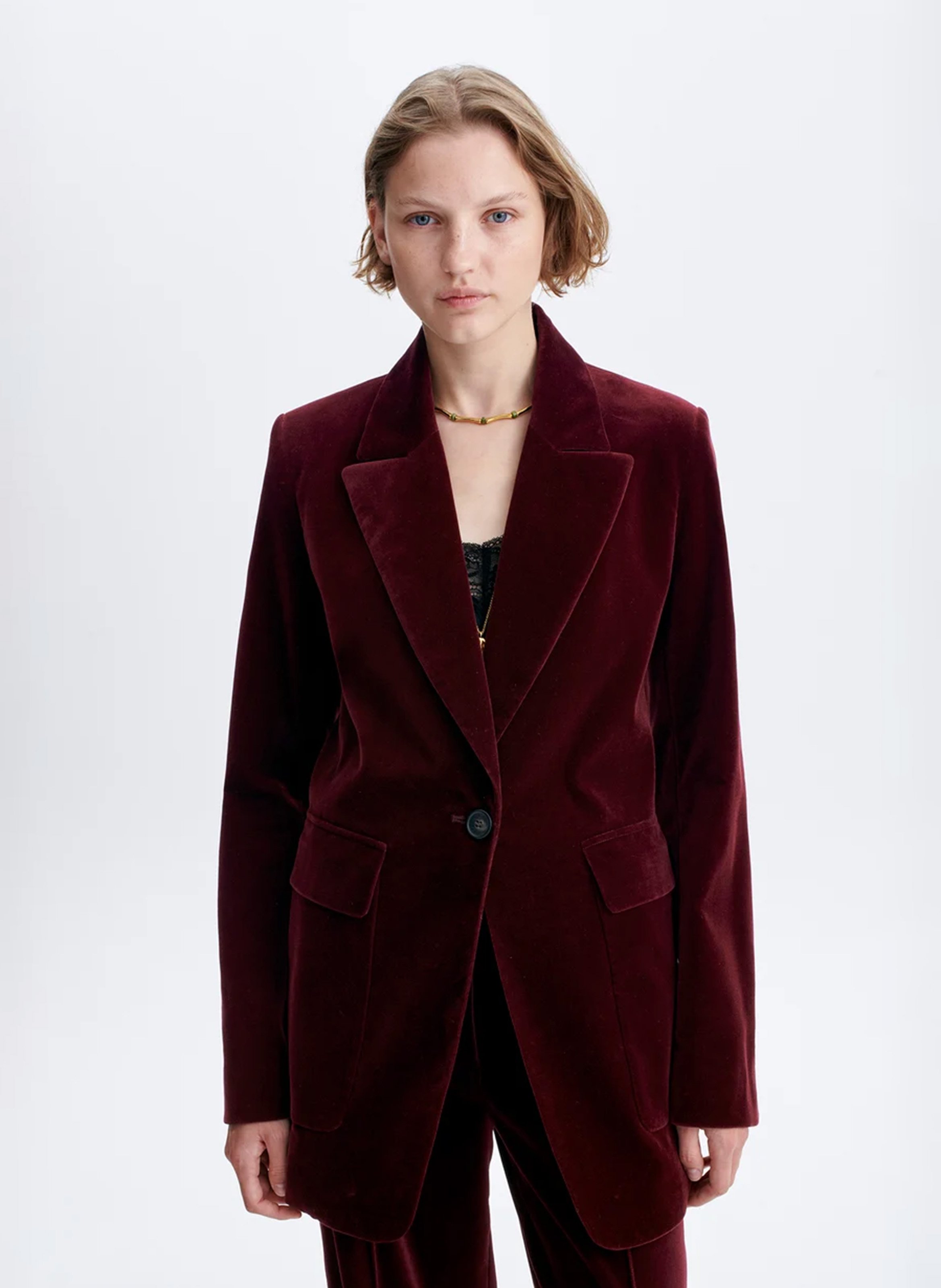 Baumwoll-Mix-Jacke mit Reverskragen VANESSA BRUNO Braun