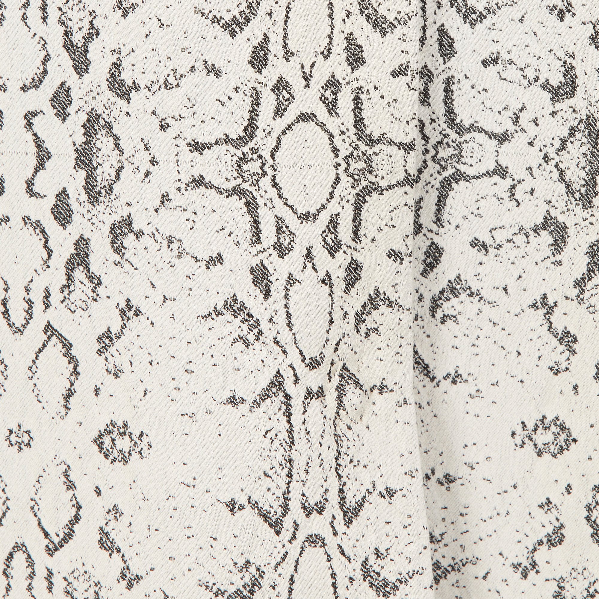 Manteau imprimé python en coton mélangé Quadrio SWILDENS Noir