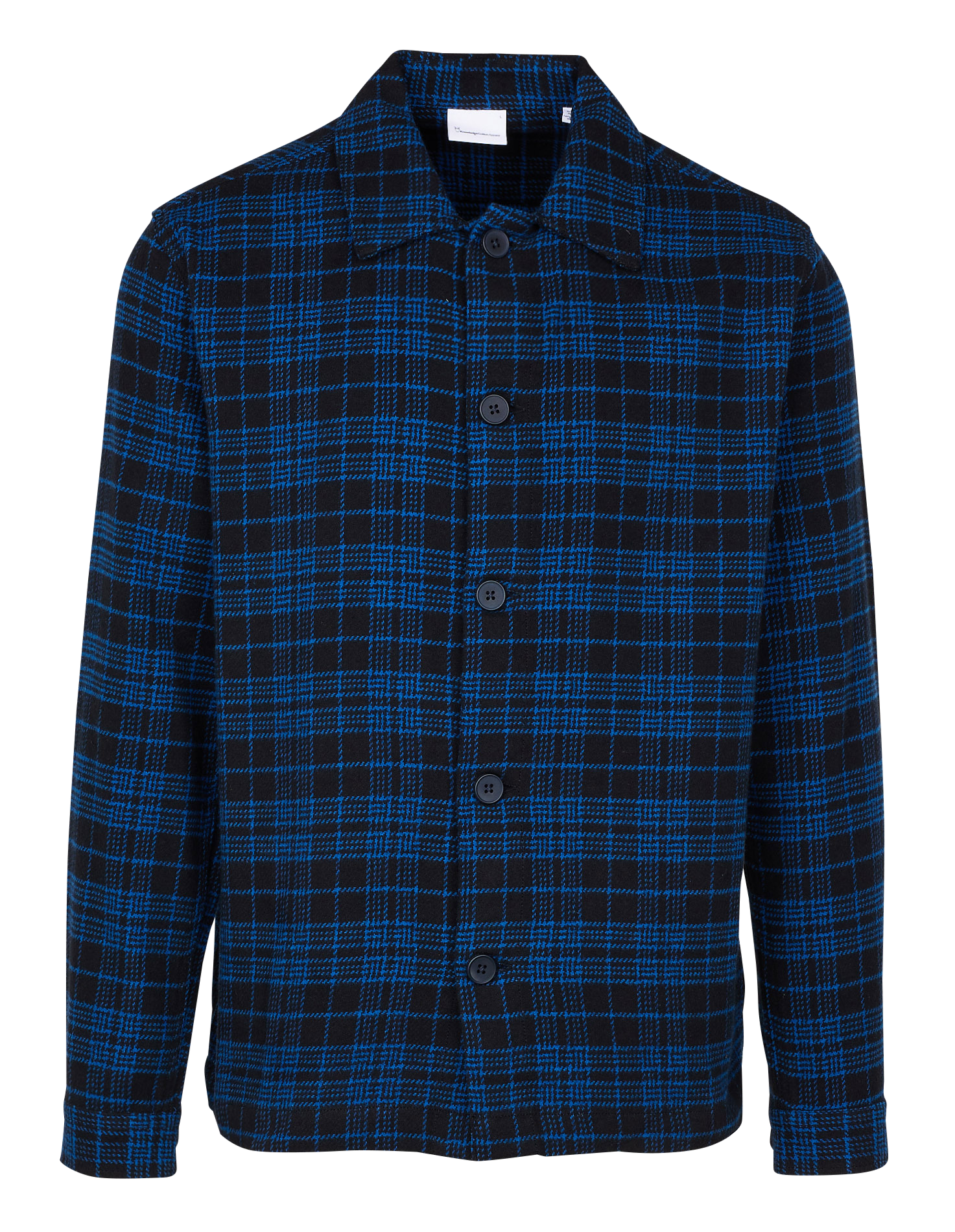 Surchemise à carreaux en coton bio KNOWLEDGE COTTON APPAREL Noir