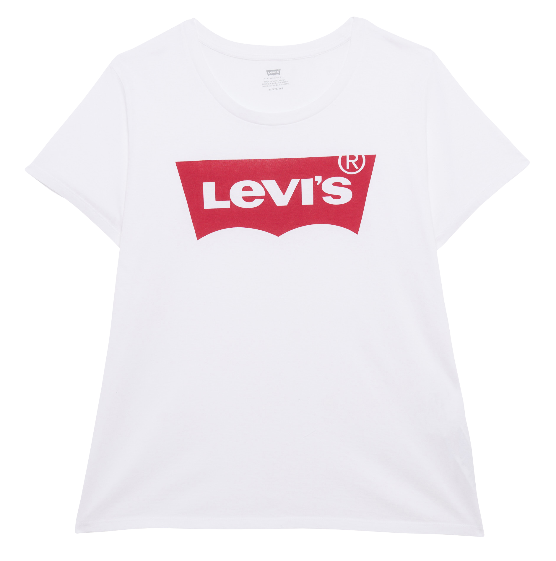 Tee-shirt col rond sérigraphié en coton  LEVI'S Beige