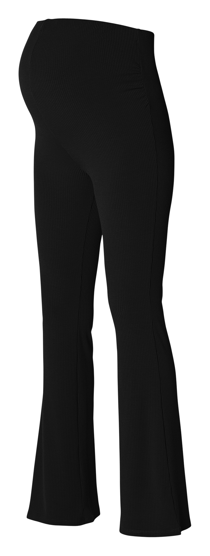 Flared maternity pants Black