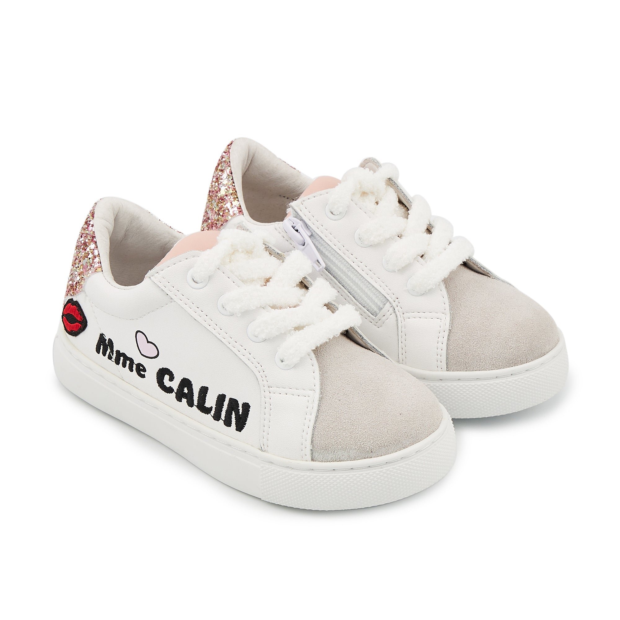 Leather sneakers BONS BAISERS PARIS White