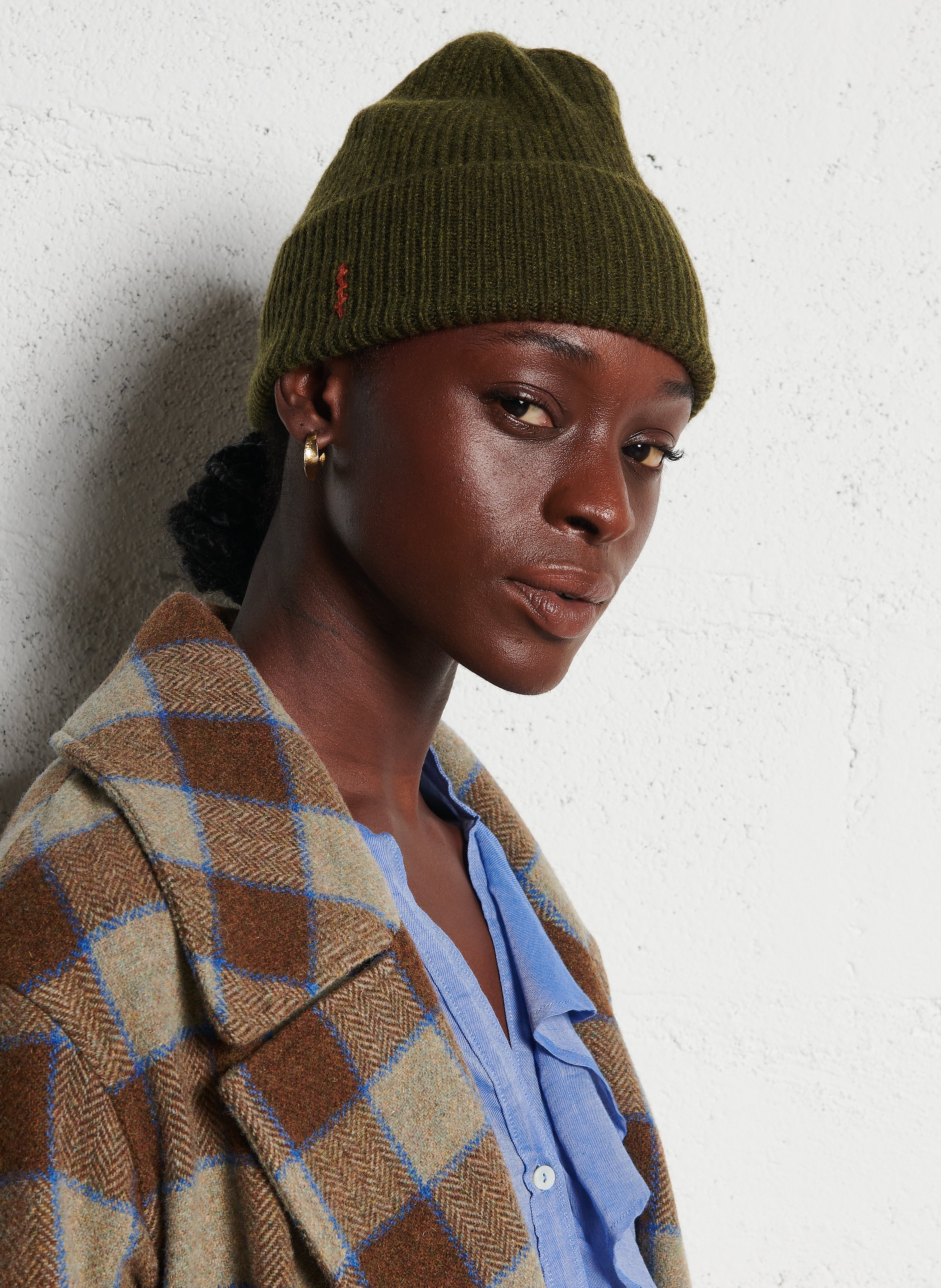 Bonnet en cachemire KOON Khaki