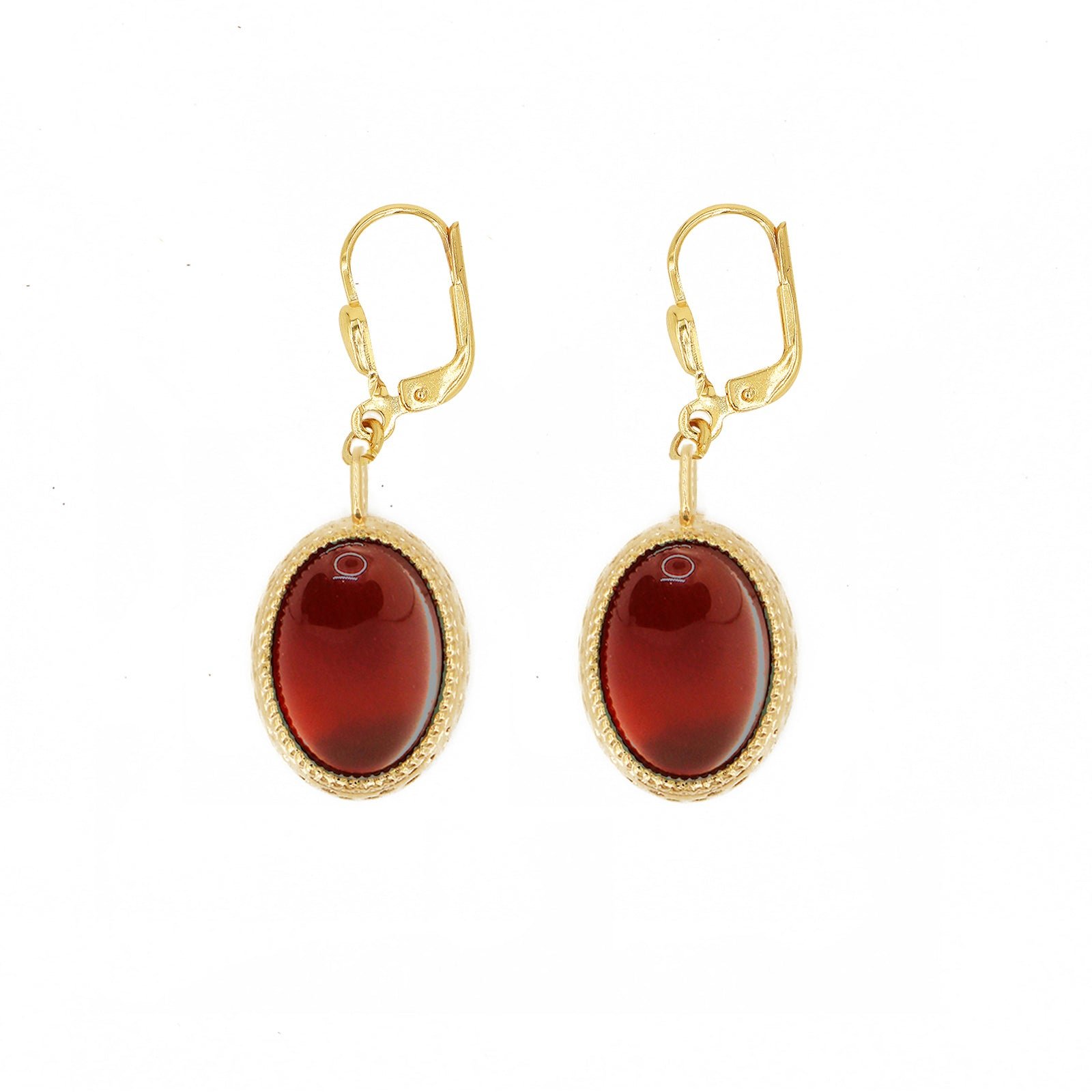 Earrings NILAI Red