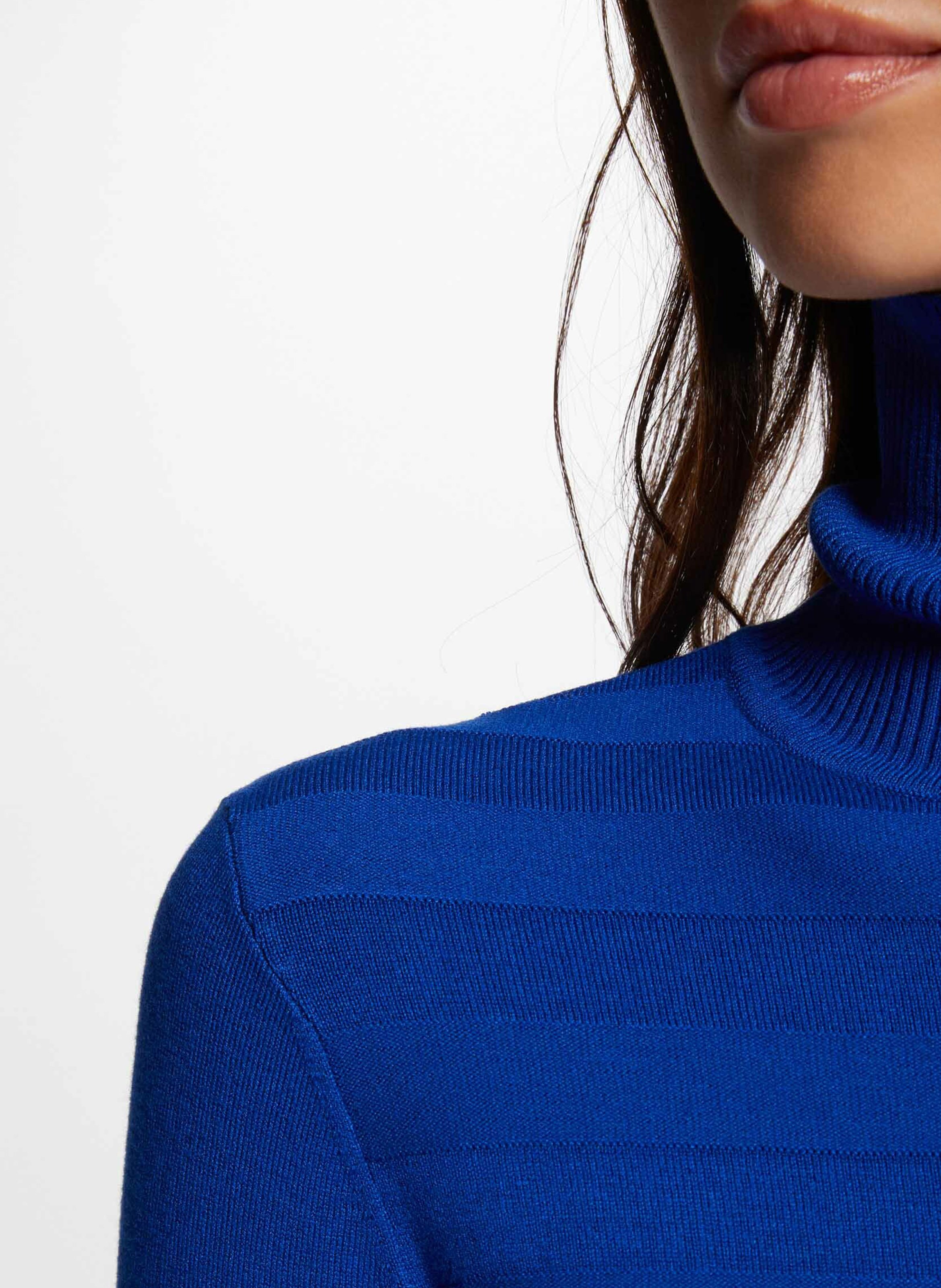 Rollkragenpullover MORGAN Blau