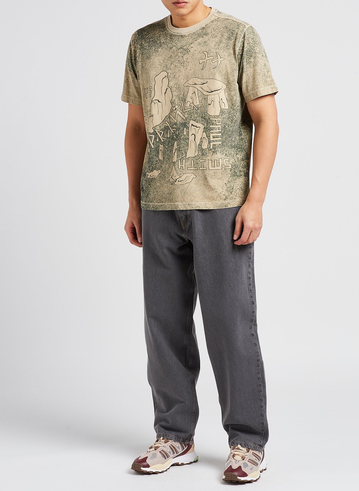 Paul Smith｜ (M2R 220X P22327 45) Straight fit organic cotton patterned t-shirt Off white Paul