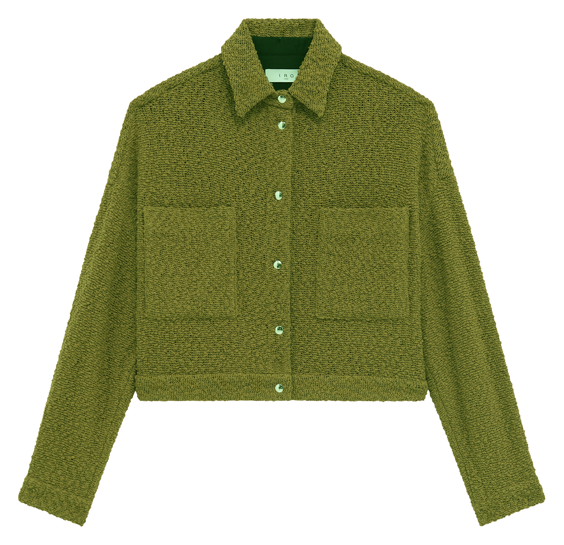 Veste courte en coton mélangé IRO Vert