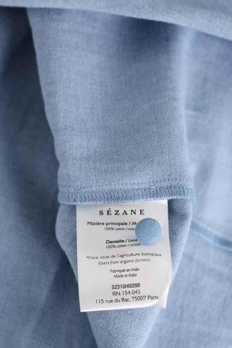Cotton shirt SEZANE - Seconde main Blue