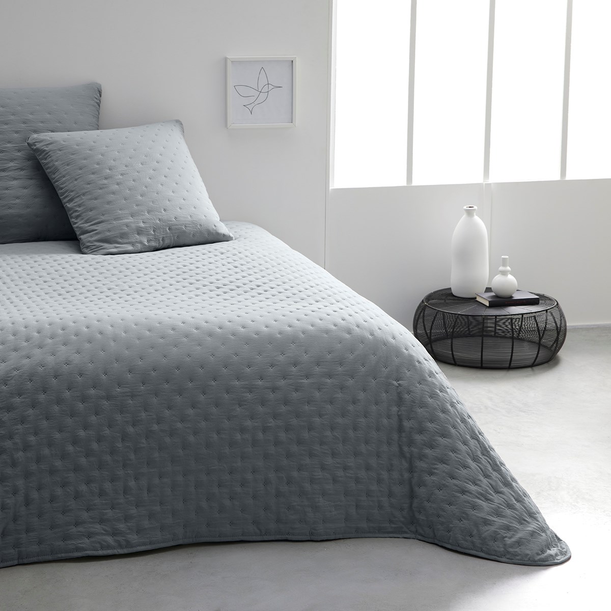 Boutis bedspread TODAY LINGE DE MAISON Grey