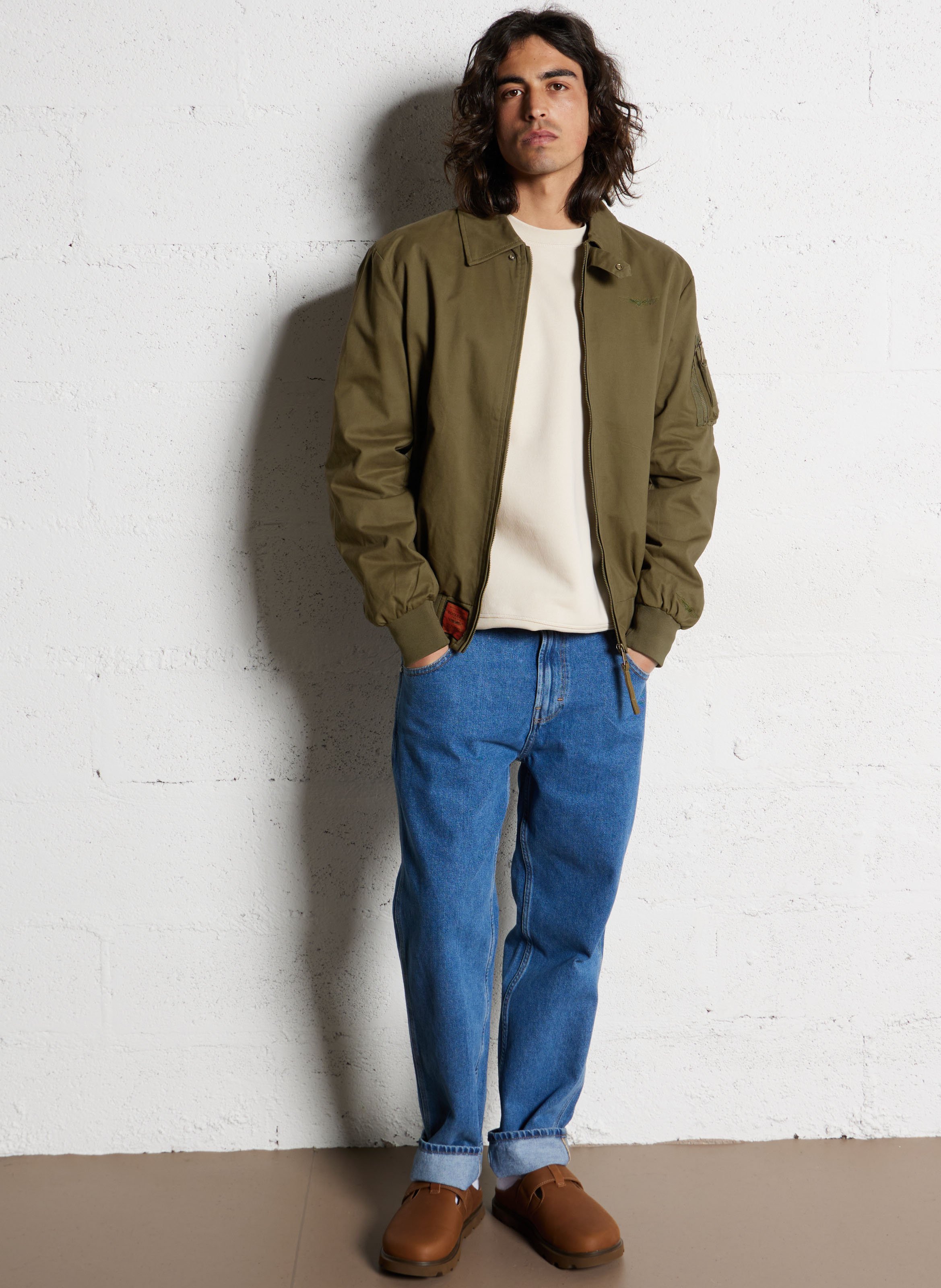 Katoenen jeans met rechte pijp - Look 11