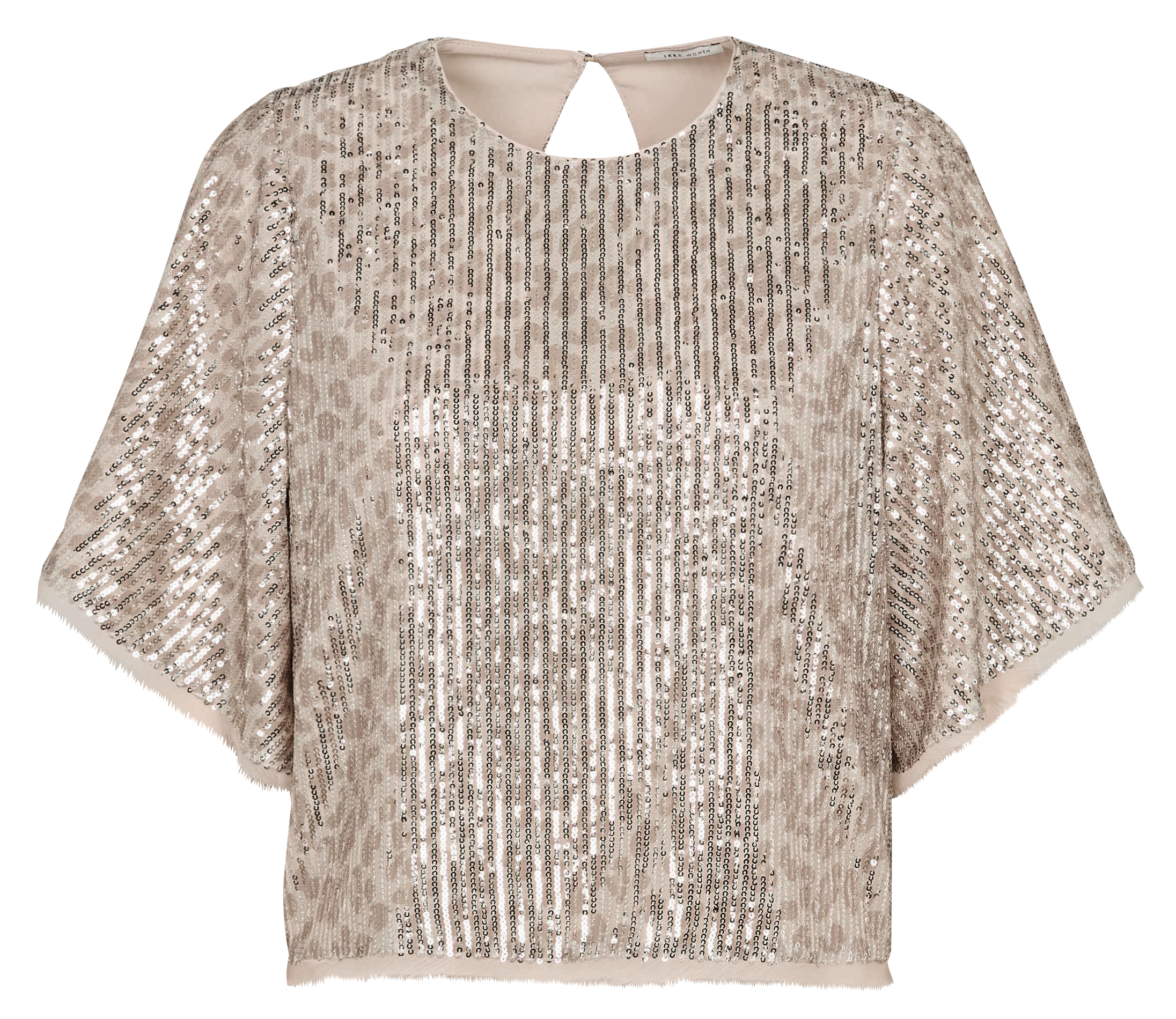Embroidered organdie top  IKKS Beige