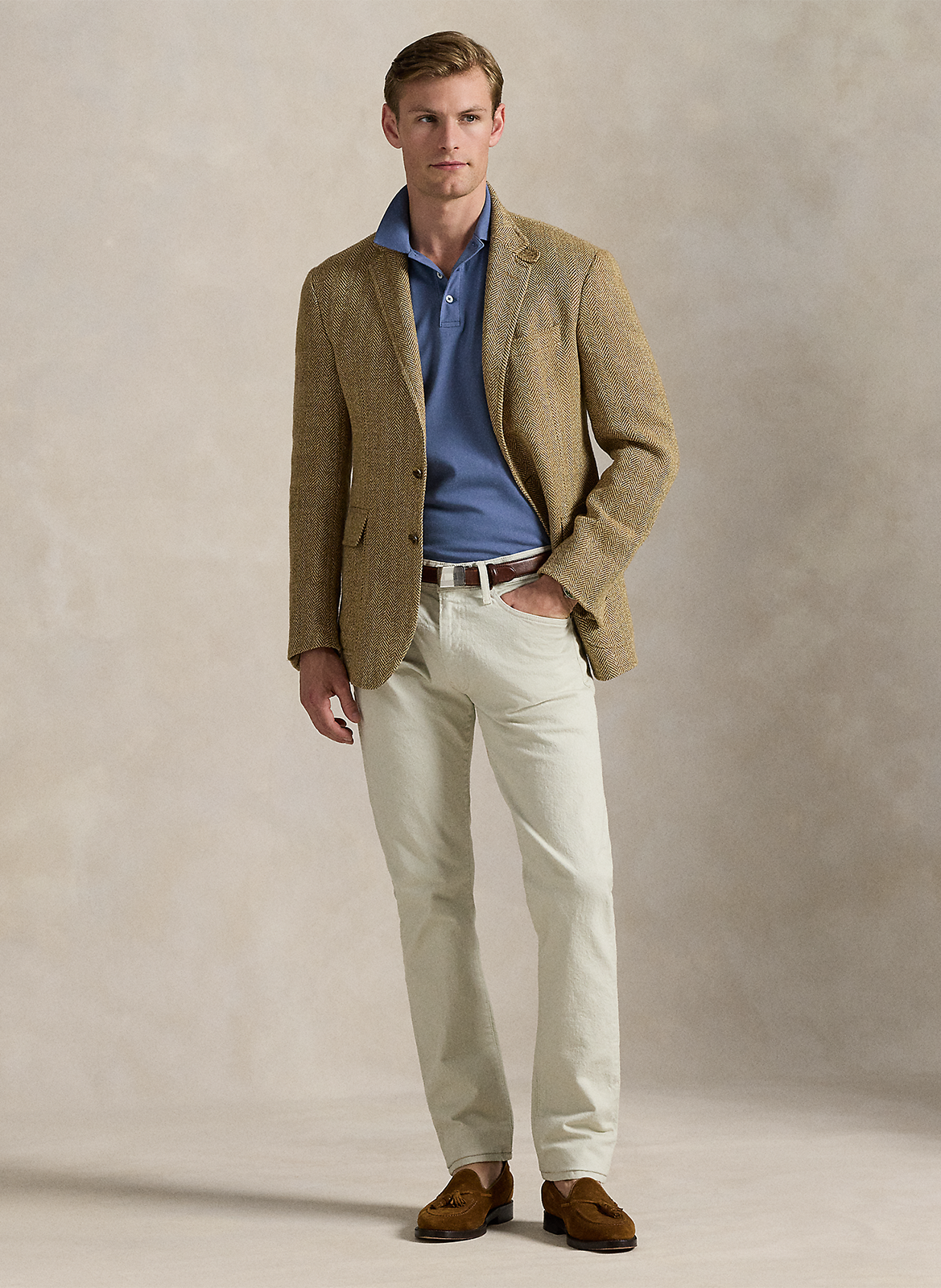 Polo manches courtes uni à broderie logo POLO RALPH LAUREN Bleu