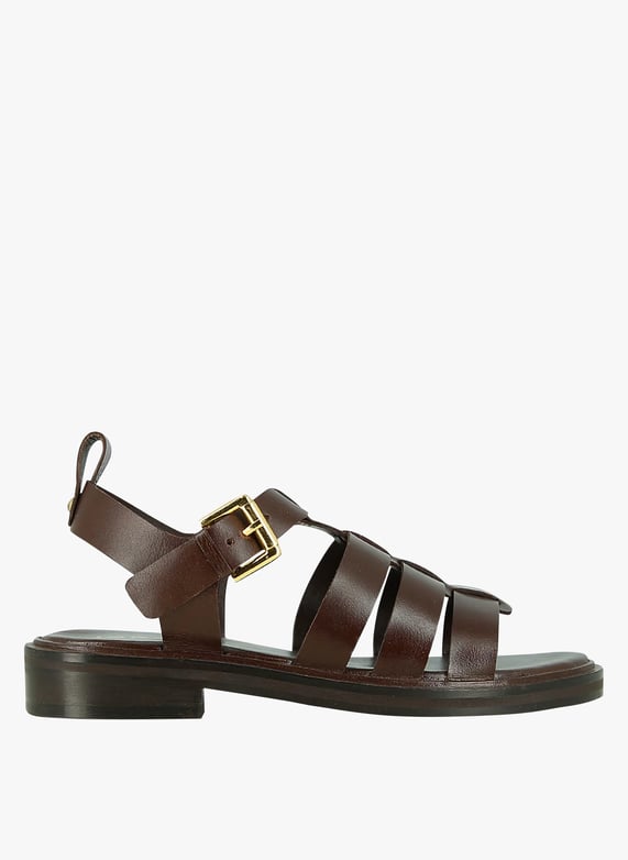 Sandales Cuir Sandales Plates Jonak Sandales Plates En Cuir Wool