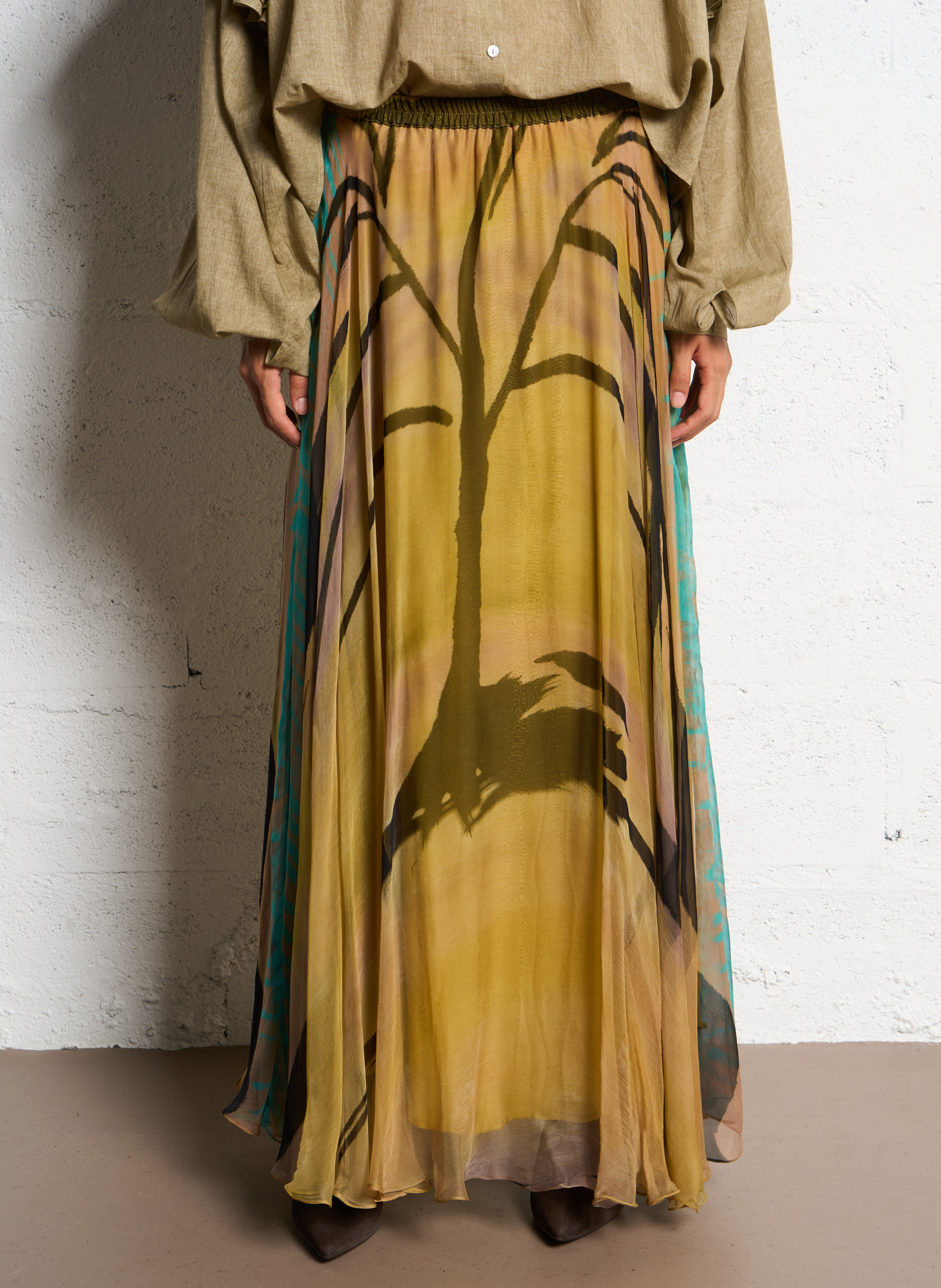 Jupe midi imprimée MES DEMOISELLES Multicolore