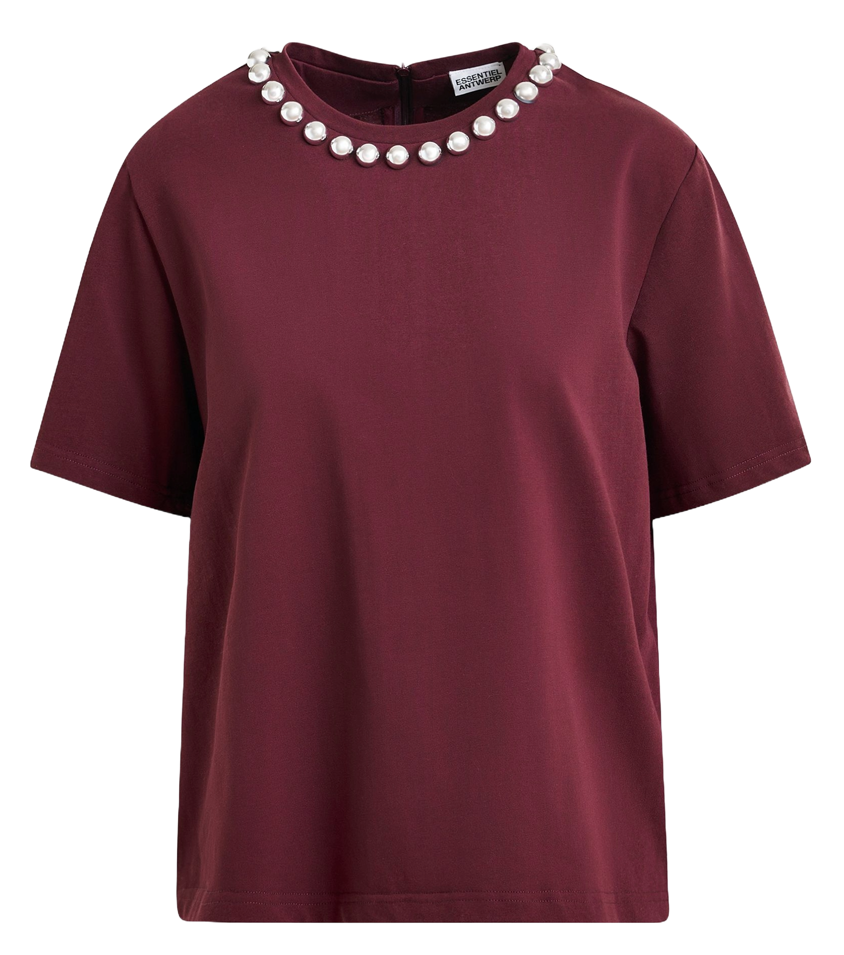 Top droit en coton ESSENTIEL ANTWERP Rouge