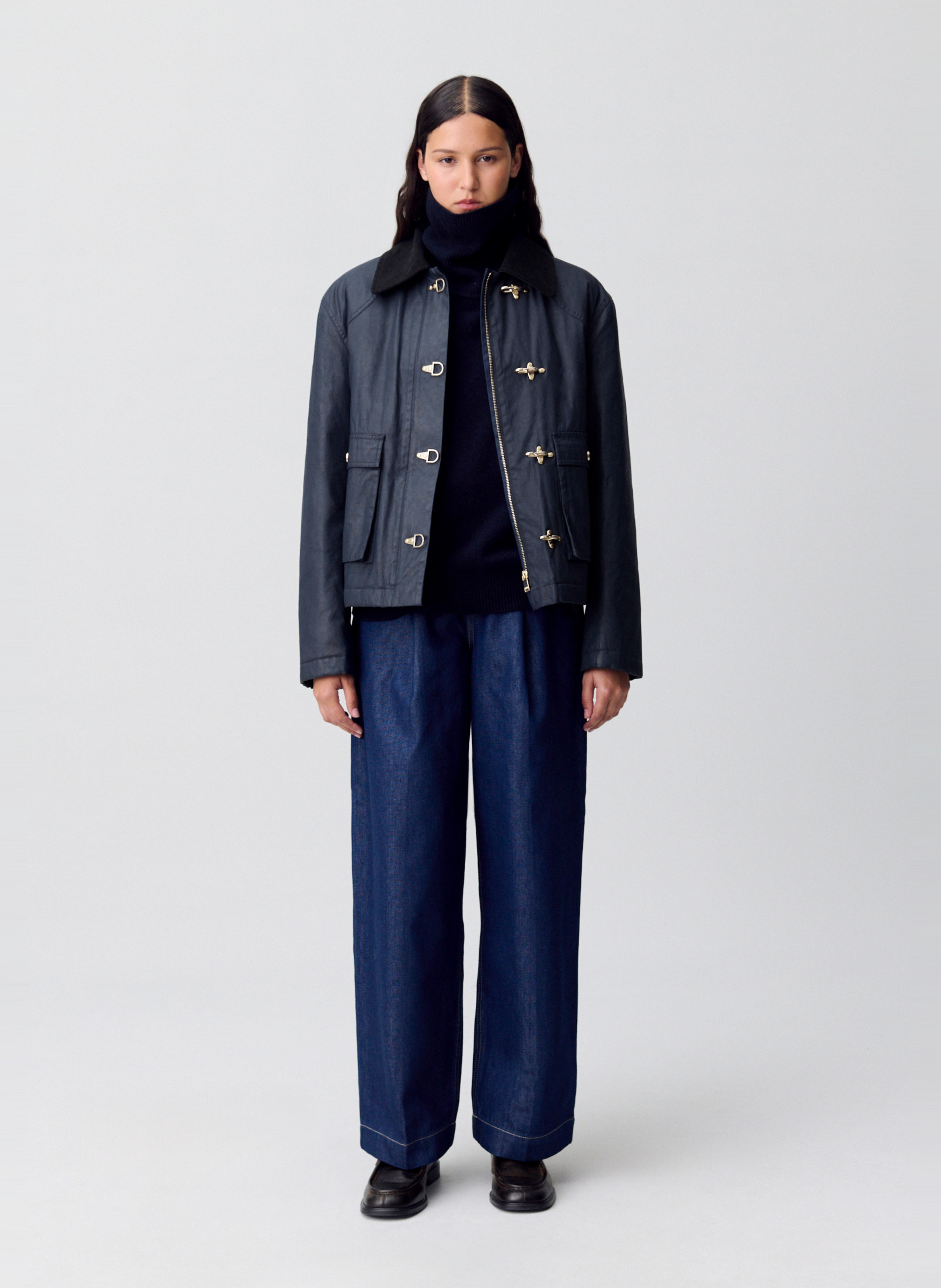 Mantel mit Hemdkragen CLAUDIE PIERLOT Blau