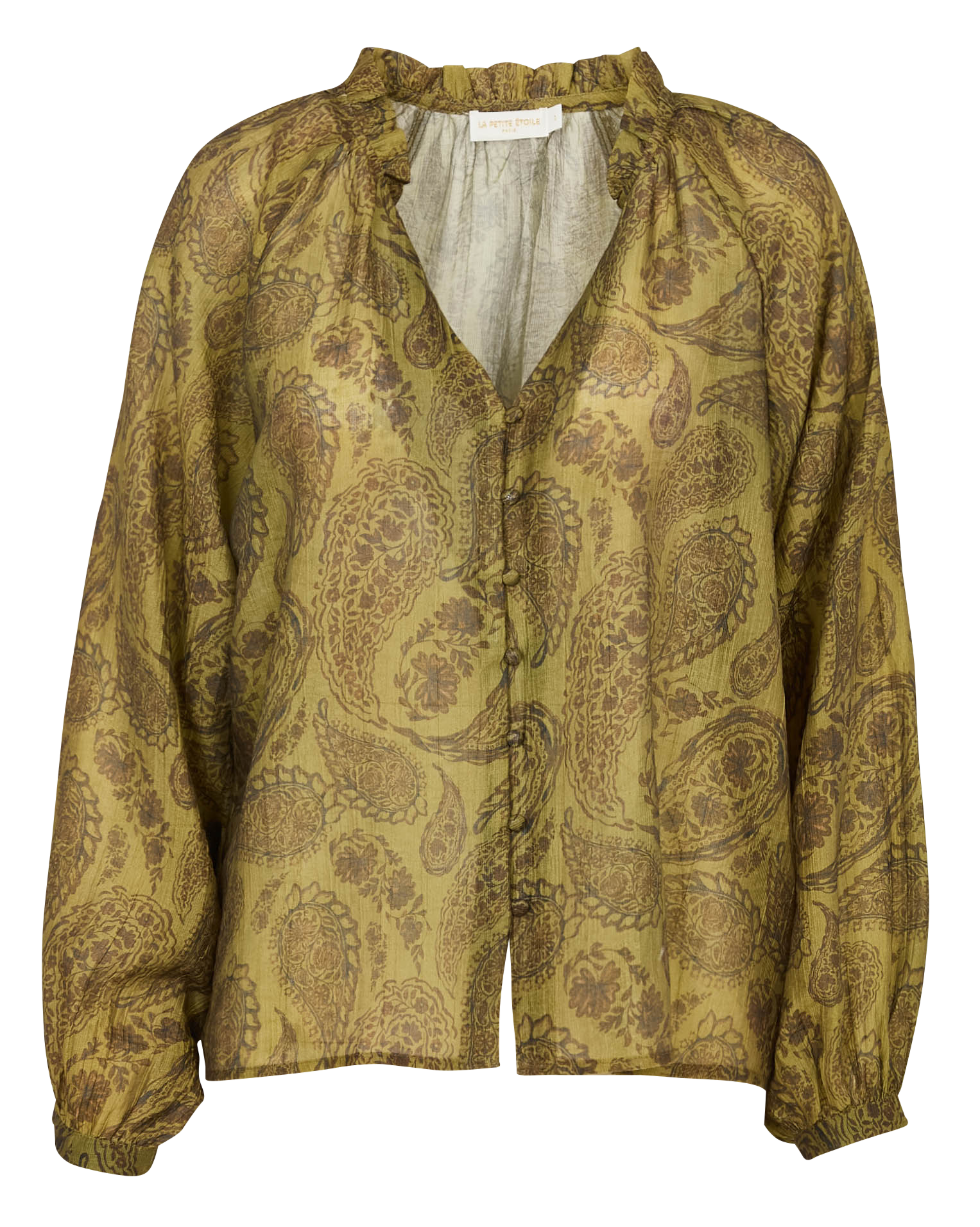 Blouse ample à col V à volants LA PETITE ETOILE Multicolore