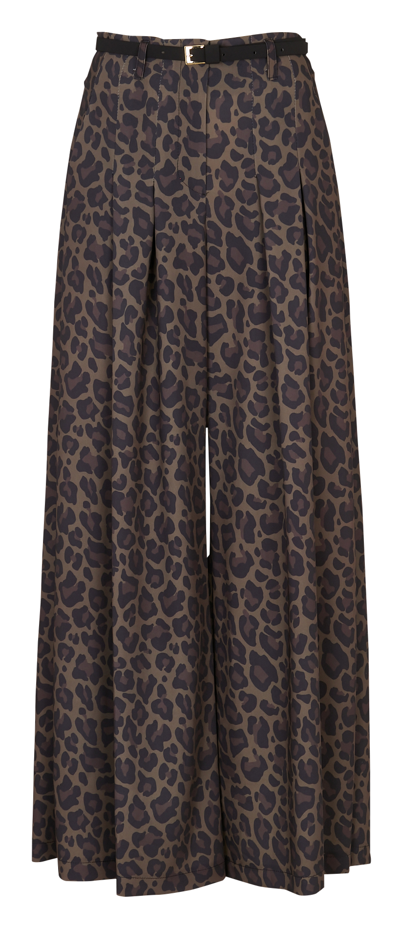 Pantalon large mprimé léopard IMPERIAL Marron