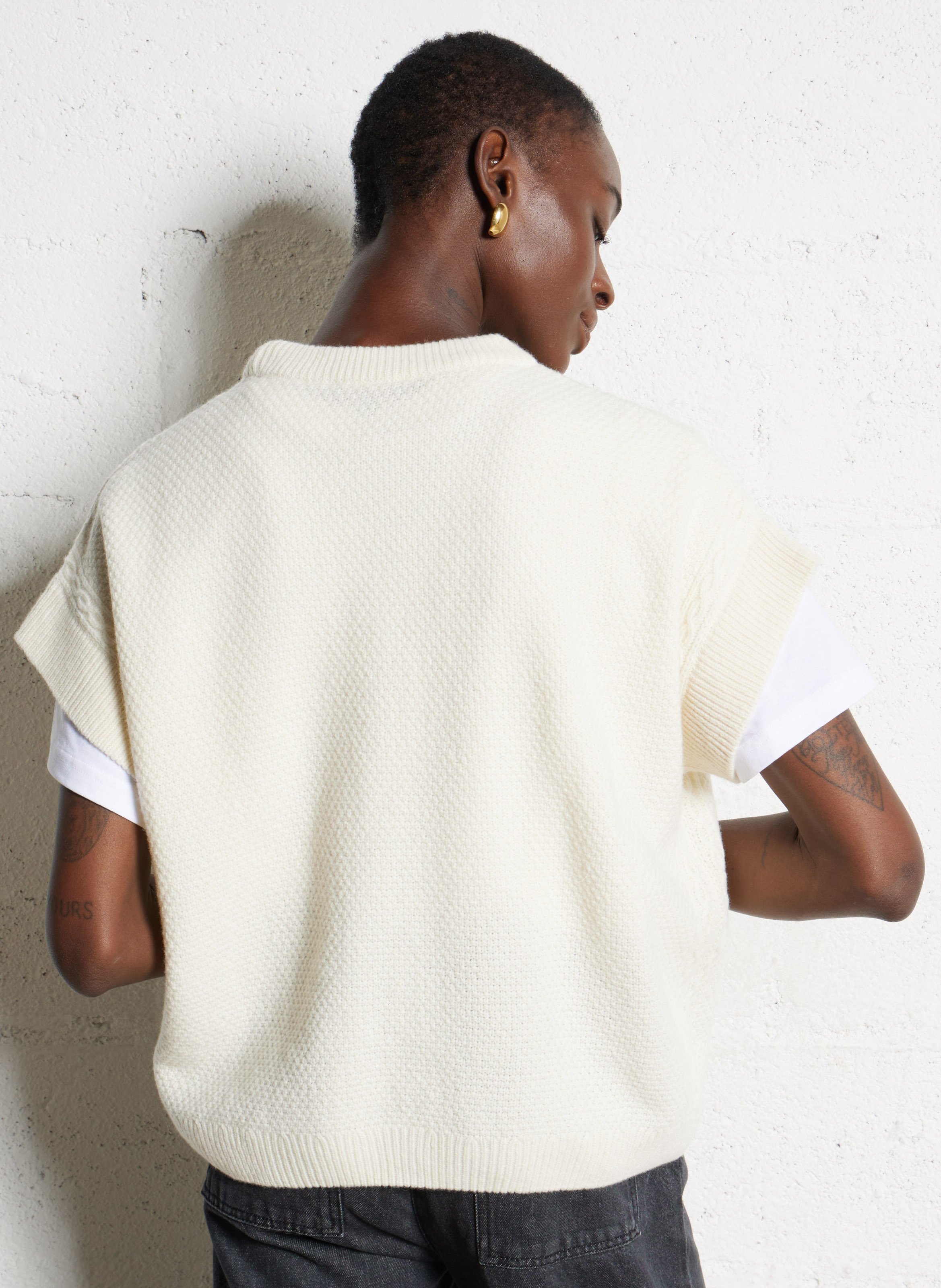 Pull oveersize en laine mélangée ARMOR LUX Beige